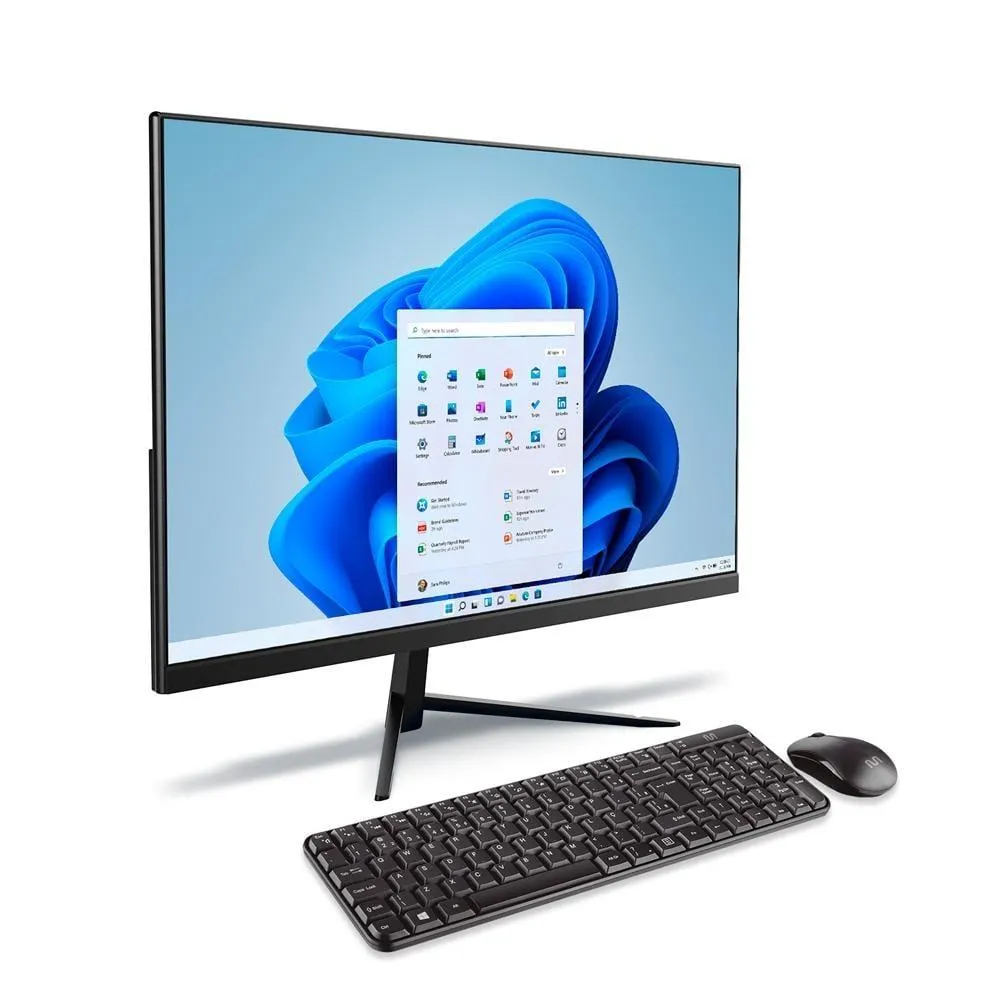 Computador All-in-One 23.8" Multi Ultra UB840, Core i3, Memória 4GB, SSD 120GB, Windows 11, MULTILASER