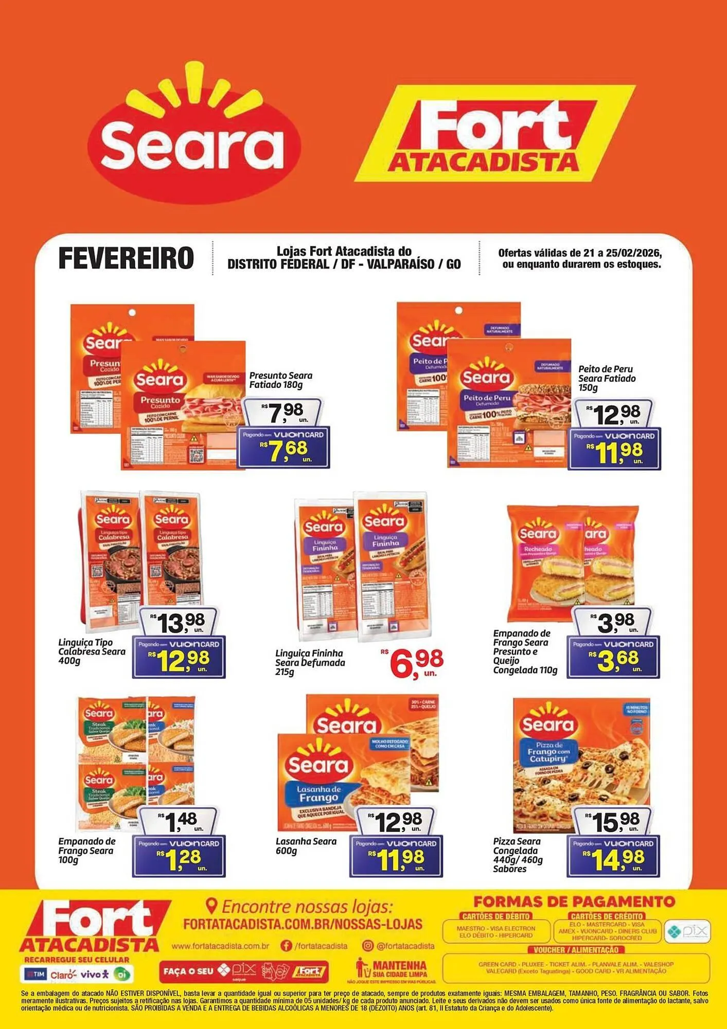 Encarte de Tabloide Fort Atacadista 21 de fevereiro até 25 de fevereiro 2026 - Pagina 1