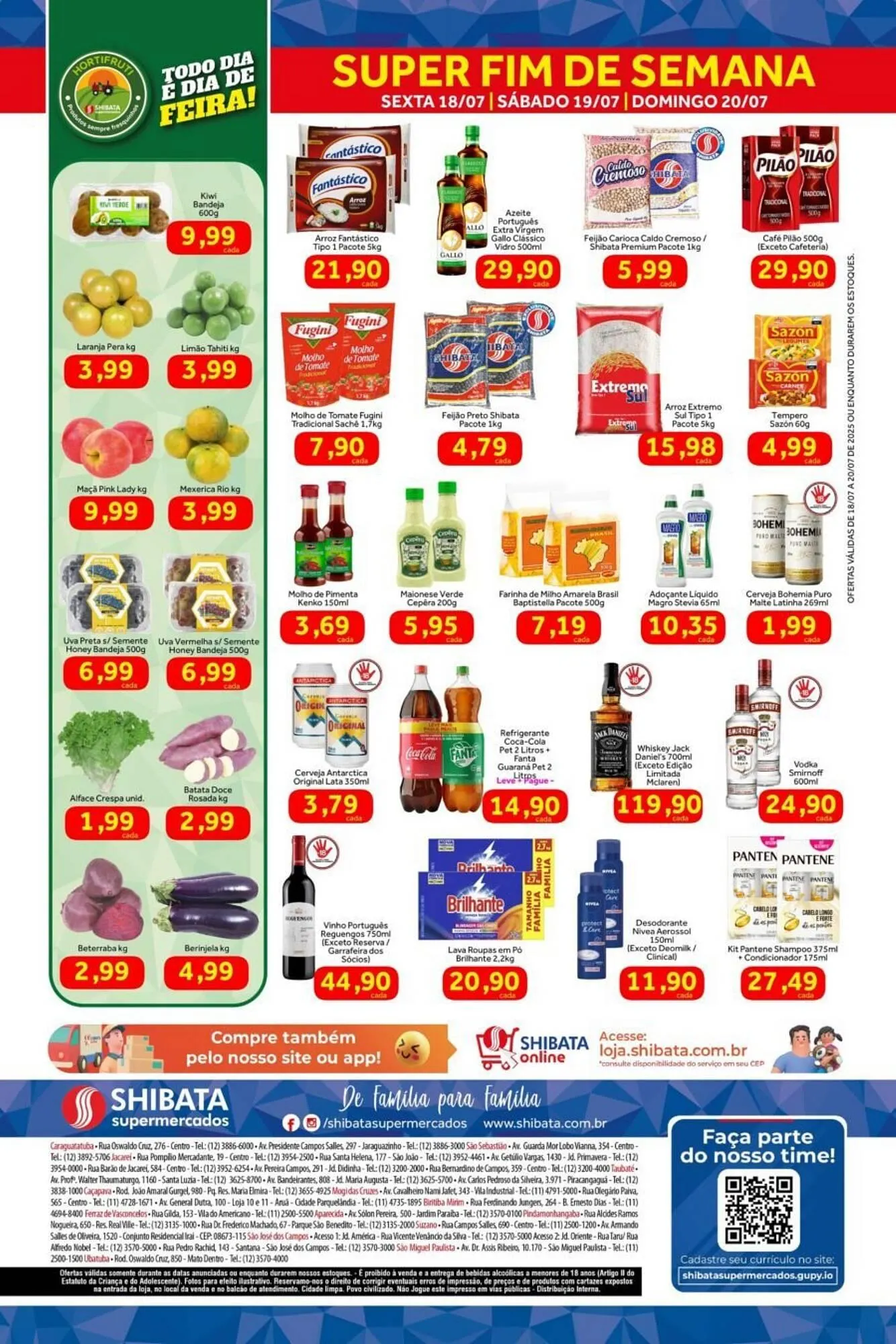 Encarte de Catálogo Shibata Supermercados 18 de julho até 20 de julho 2025 - Pagina 2