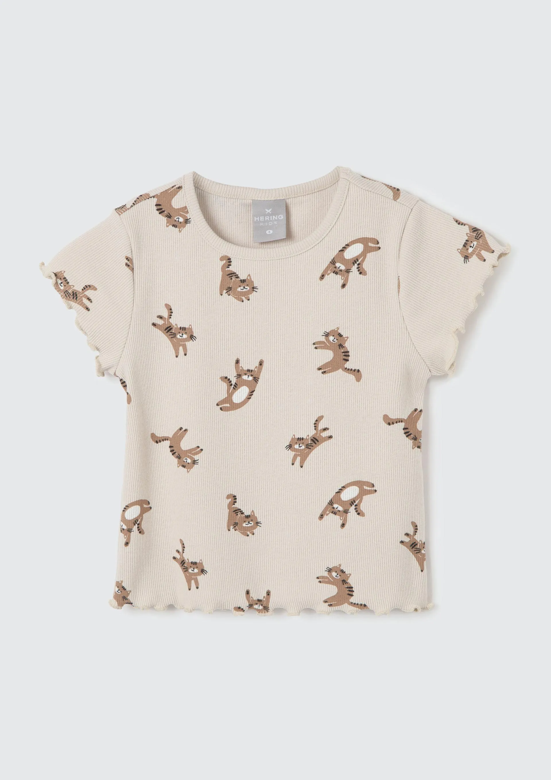 Blusa Infantil Menina Toddler Estampada - Bege