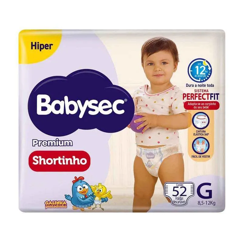 SHORTINHO BABYSEC HIPER TM: G 52 UNID