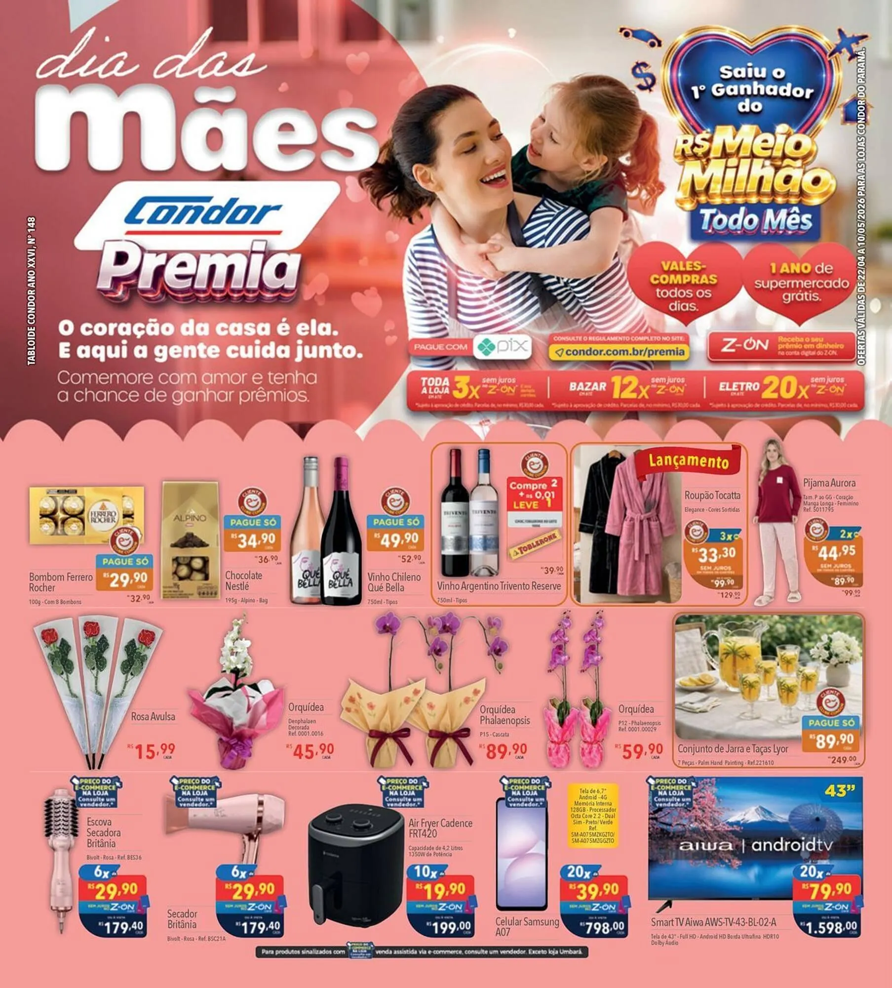 Encarte de Catálogo Supermercados Condor 22 de abril até 10 de maio 2026 - Pagina 1