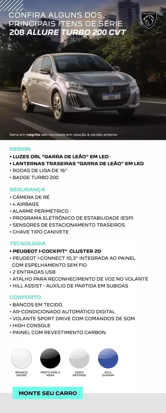 Encarte de NOVO PEUGEOT 208 29 de outubro até 29 de outubro 2025 - Pagina 19