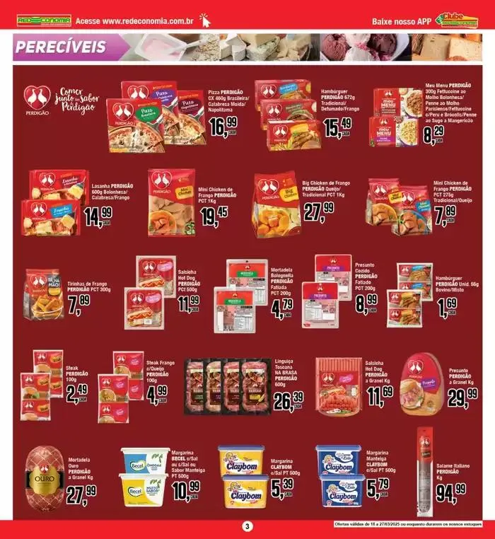 Encarte de Ofertas Rede Economia 21 de março até 23 de março 2025 - Pagina 3