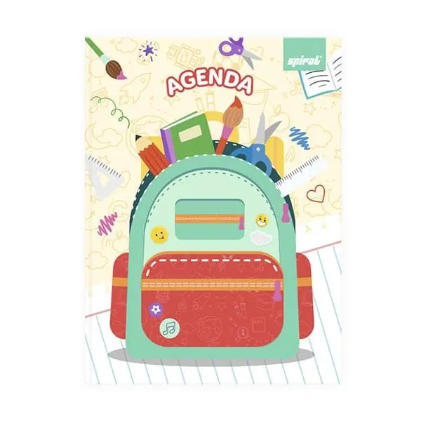 Agenda escolar permanente Spiral, 114 folhas, 2633750, Spiral - PT 1 UN
