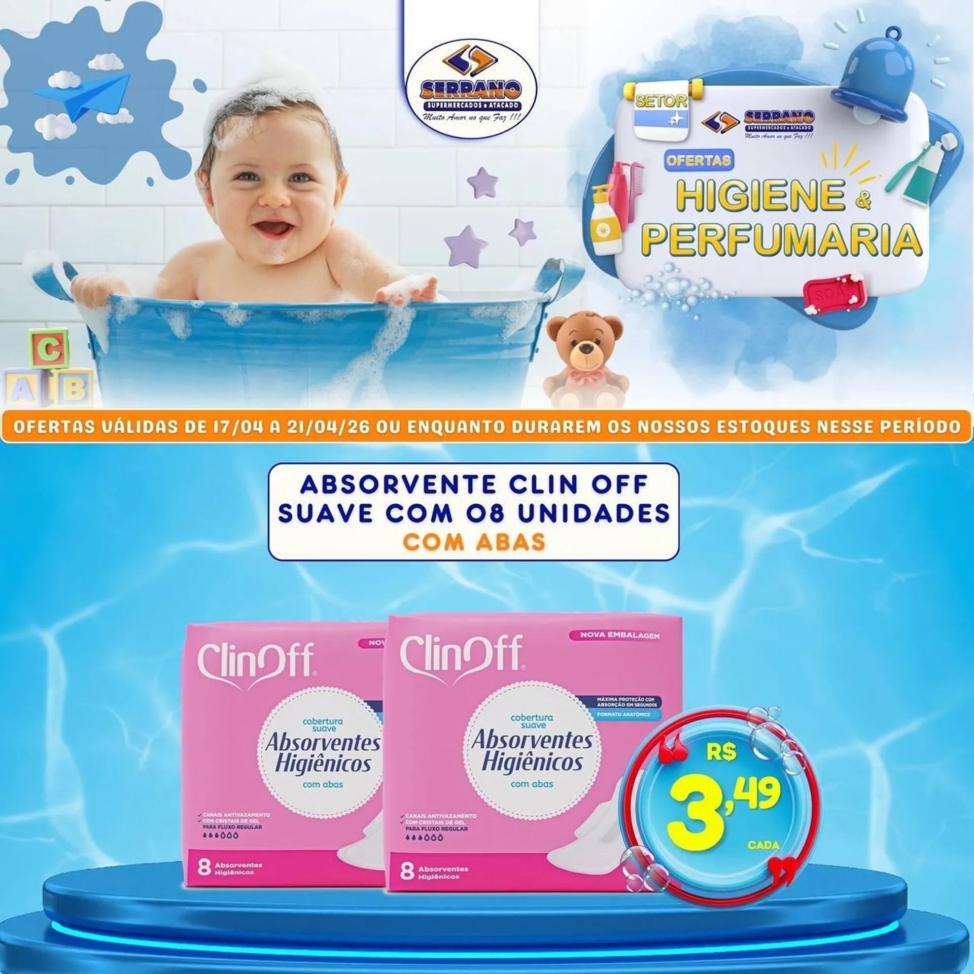 Encarte de Catálogo Serrano Supermercado 17 de abril até 21 de abril 2026 - Pagina 3