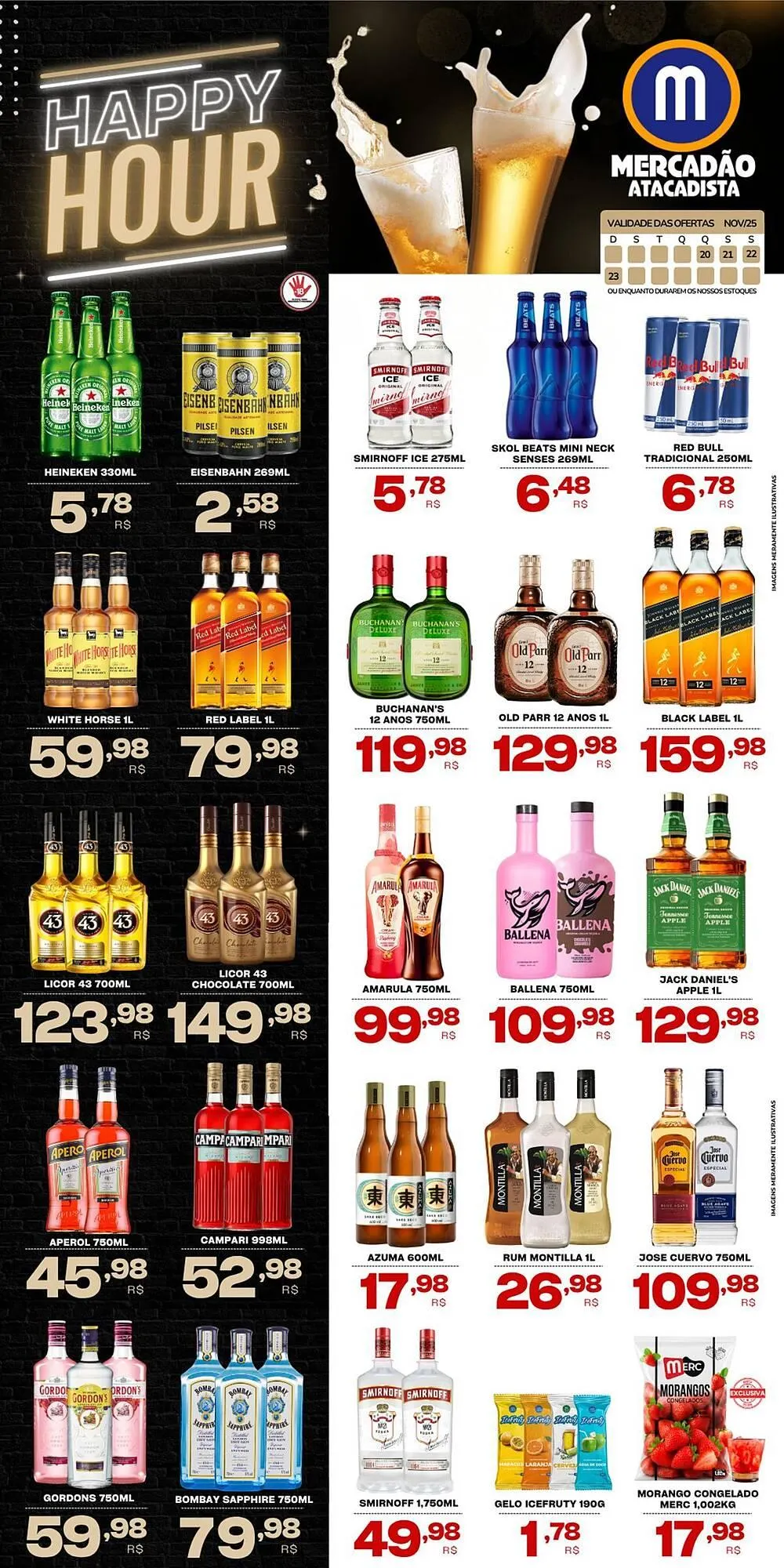 Encarte de Folheto Mercadão Atacadista 20 de novembro até 23 de novembro 2025 - Pagina 1