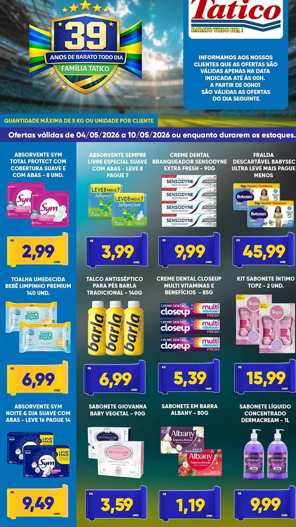 Encarte de Tabloide Tatico 4 de maio até 10 de maio 2026 - Pagina 6