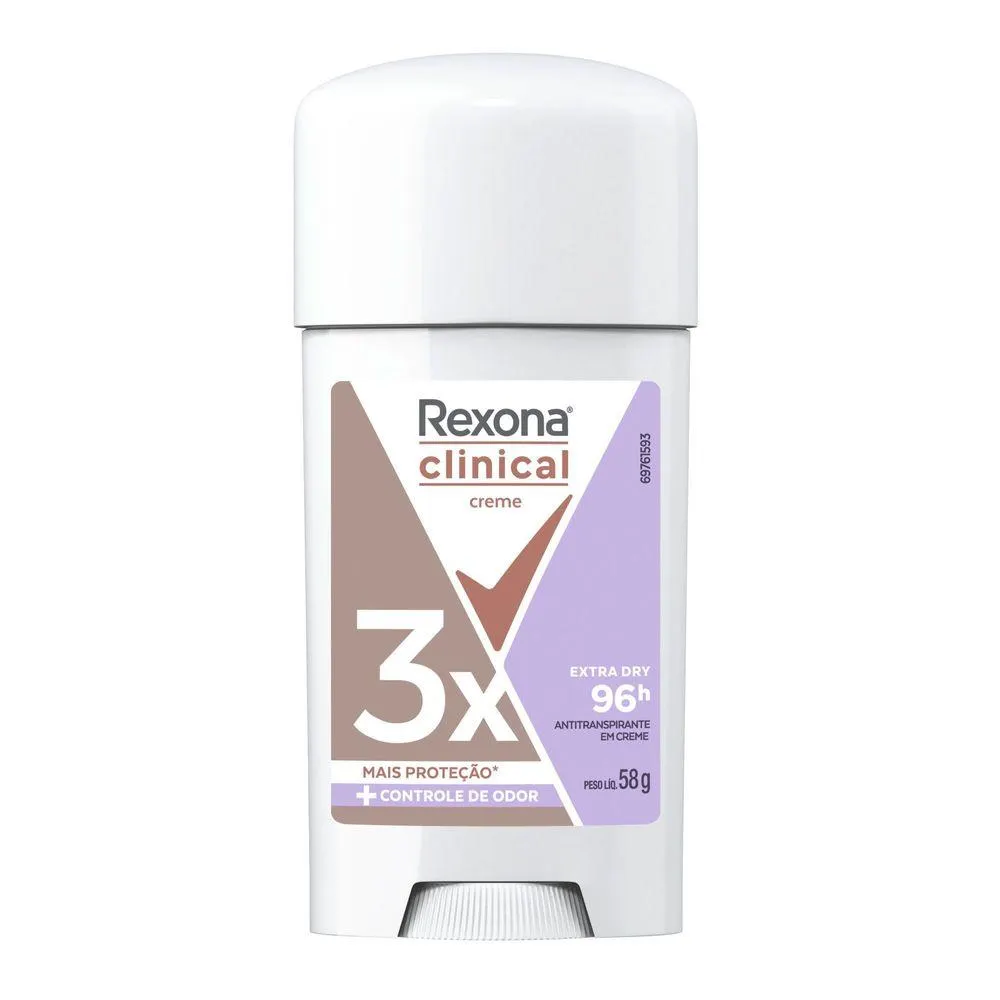 Desodorante Rexona Clinical Stick Extra Dry 58g