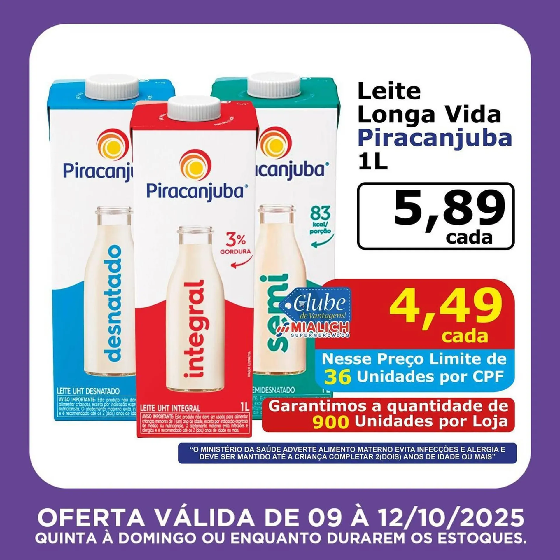 Encarte de Catálogo Mialich Supermercados 9 de outubro até 12 de outubro 2025 - Pagina 8