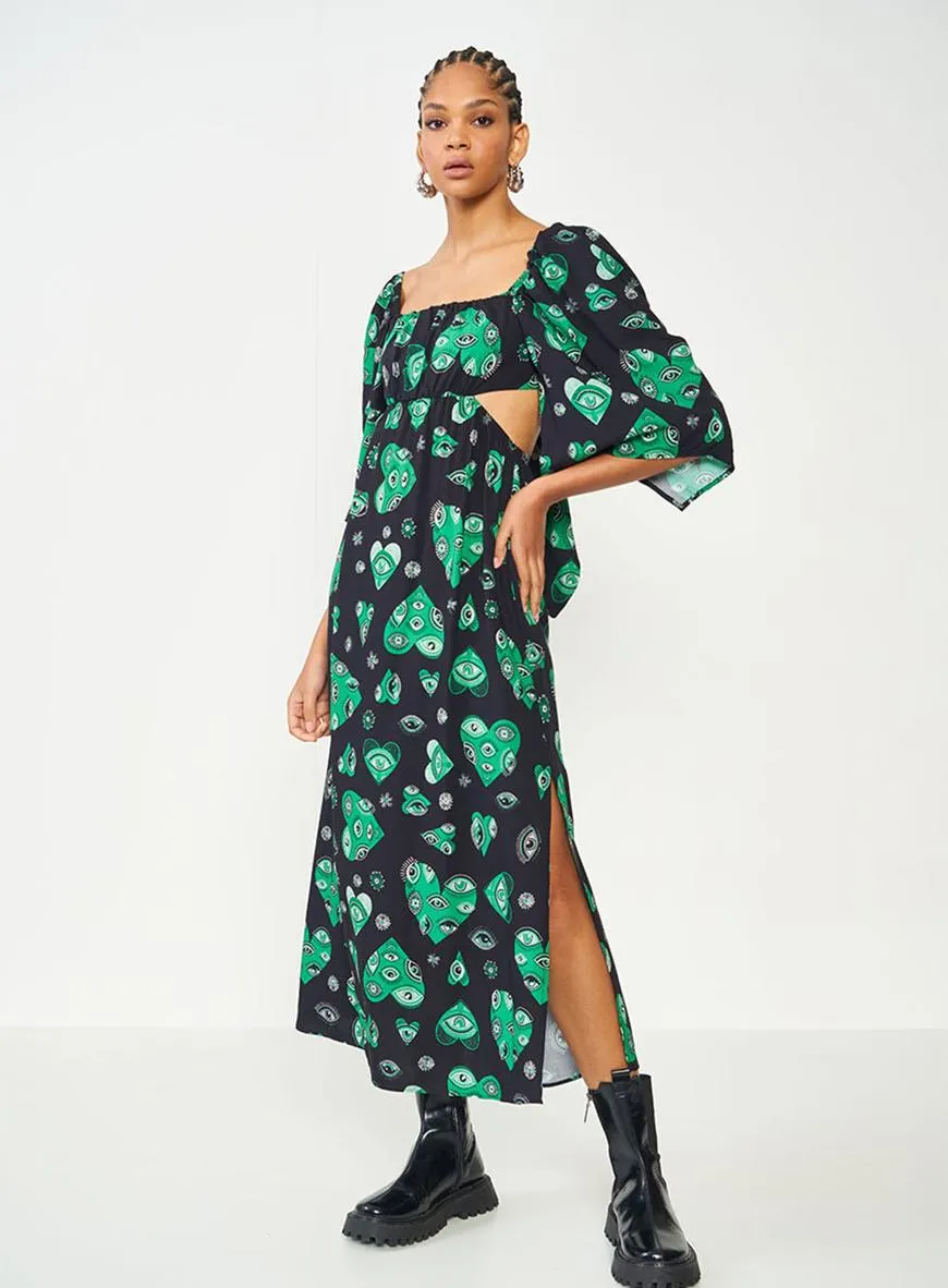 Vestido Comfort Com Amarração E Recorte