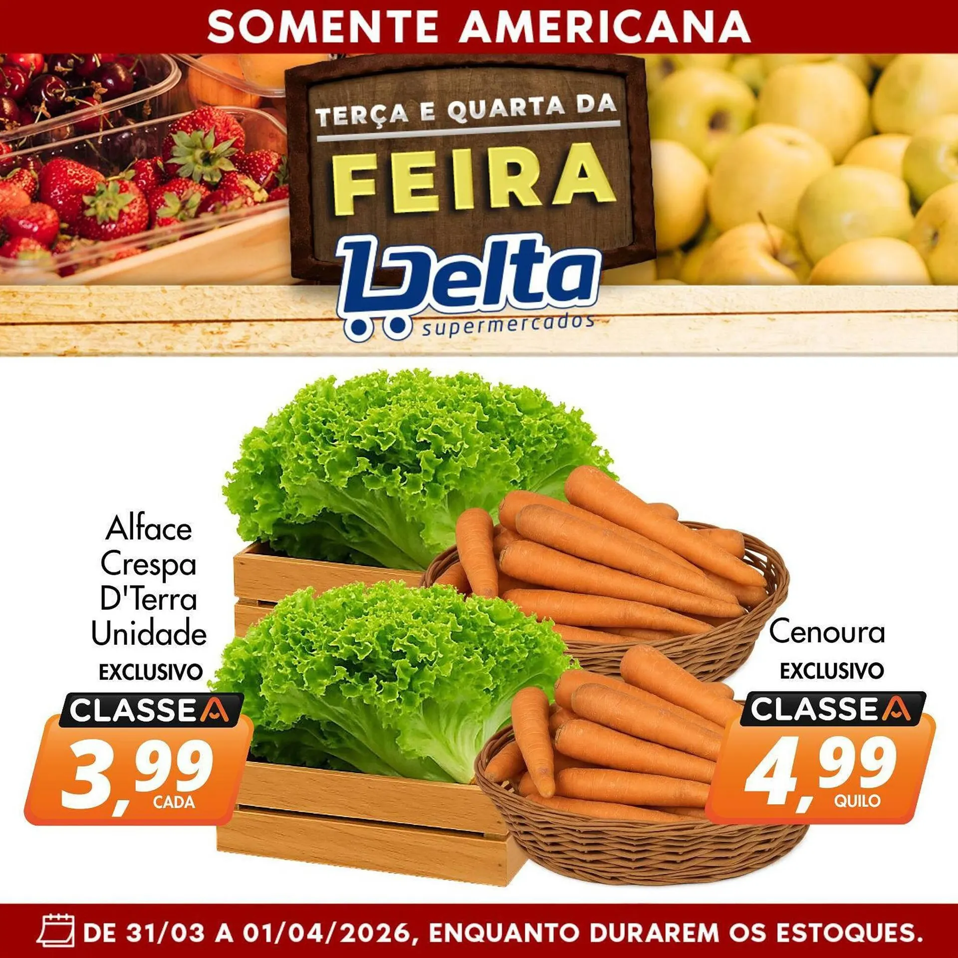 Encarte de Catálogo Delta Supermercados 31 de março até 1 de abril 2026 - Pagina 1