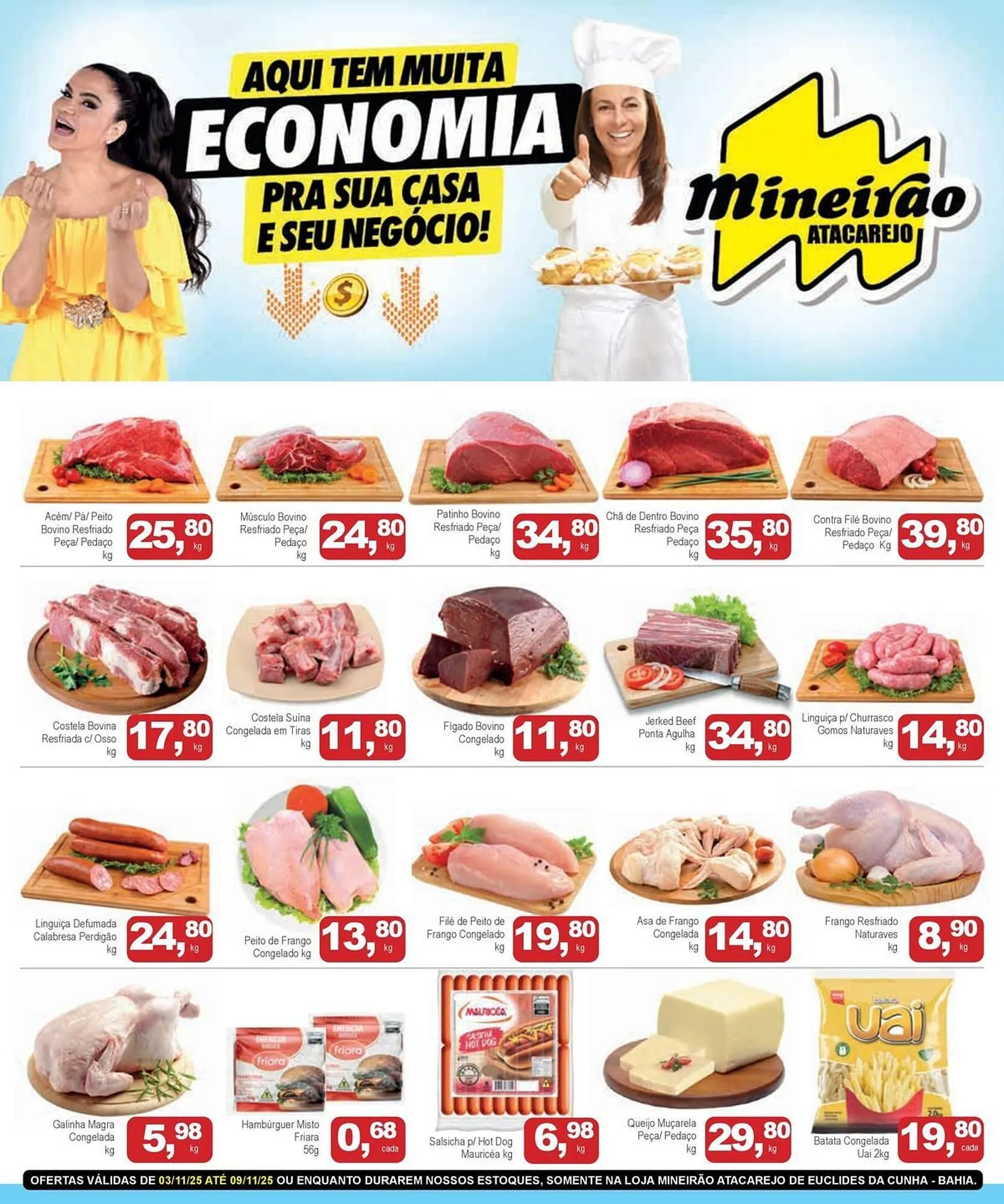 Encarte de Folheto Mineirão Atacarejo 3 de novembro até 9 de novembro 2025 - Pagina 1