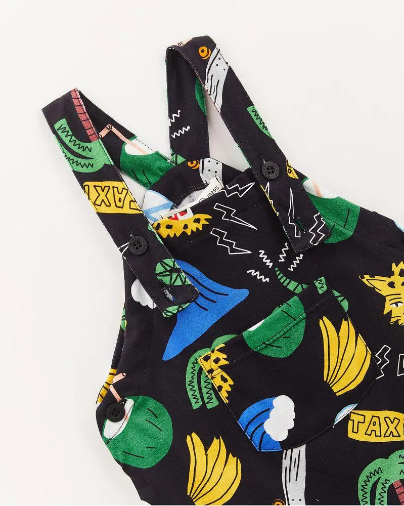 Jardineira Bebe Malha Ferozes