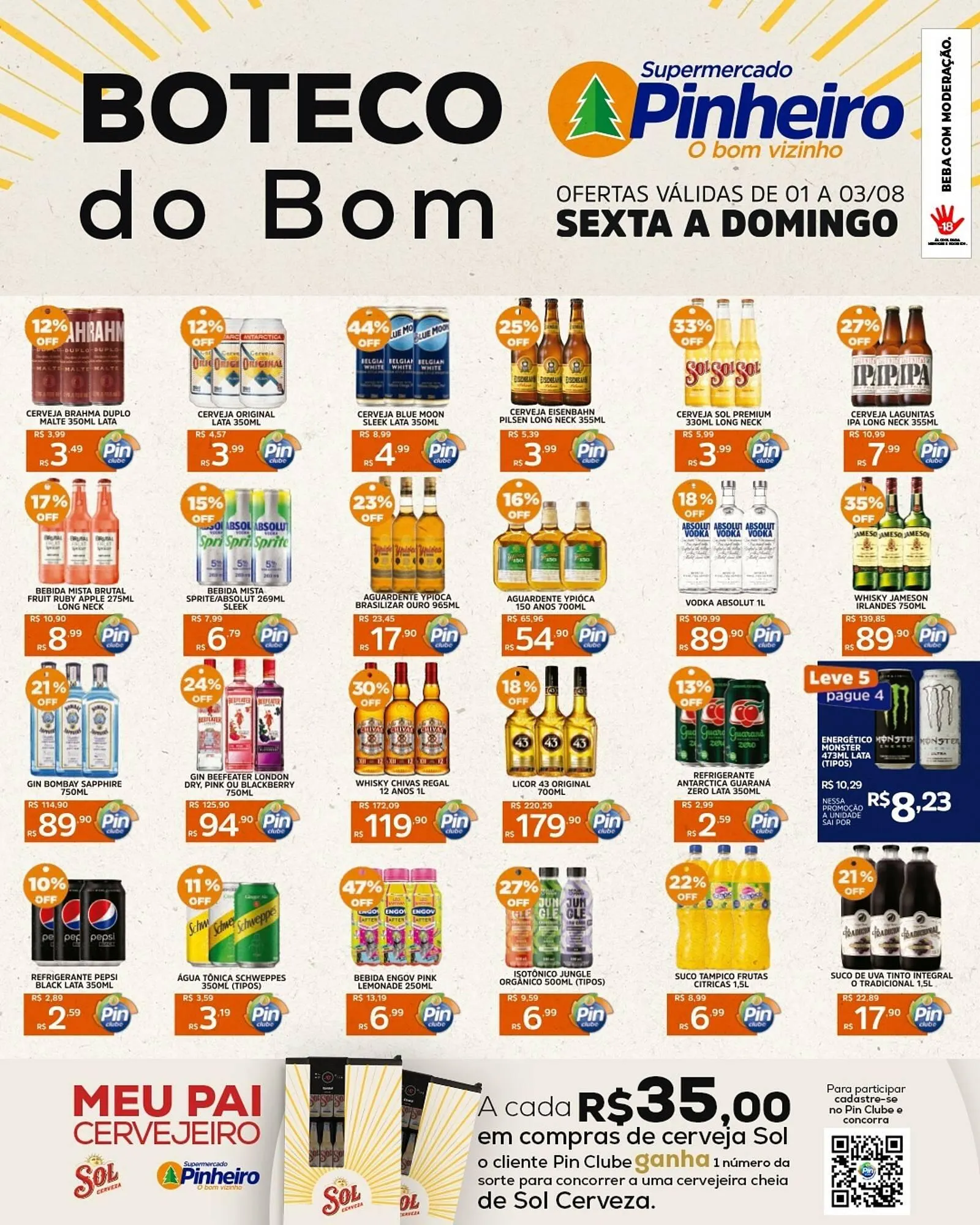 Encarte de Catálogo Pinheiro Supermercado 1 de agosto até 2 de agosto 2025 - Pagina 2