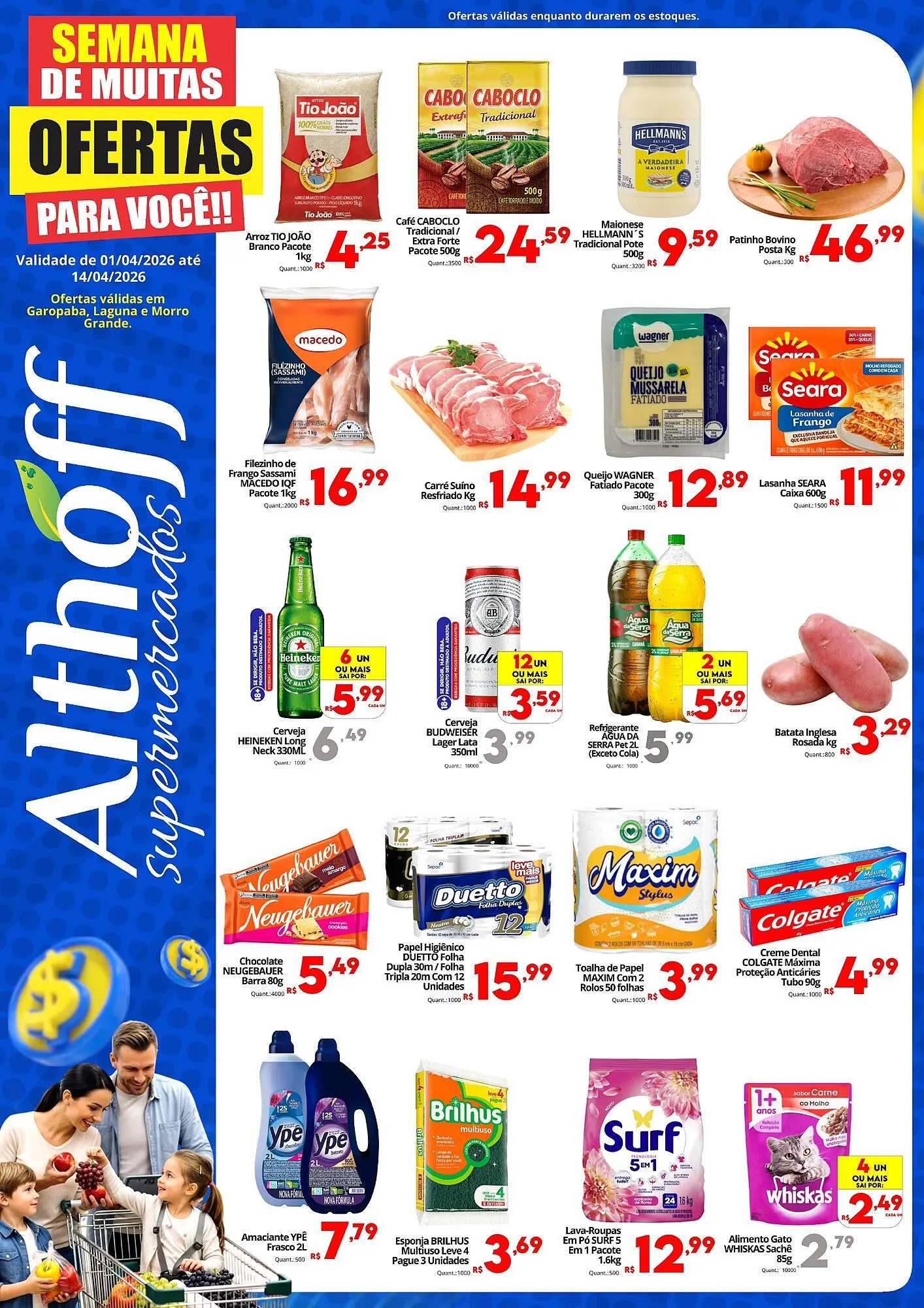 Encarte de Encarte Althoff Supermercados 1 de abril até 14 de abril 2026 - Pagina 1