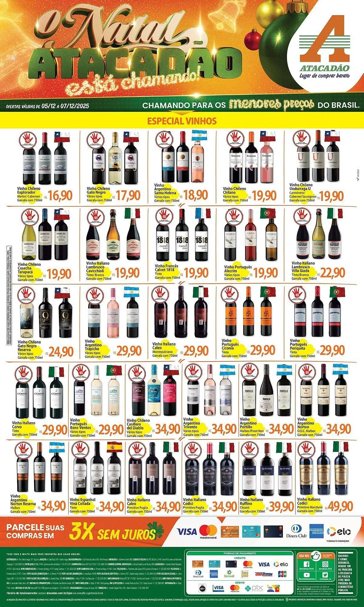 Encarte de Folheto Atacadão 5 de dezembro até 7 de dezembro 2025 - Pagina 1