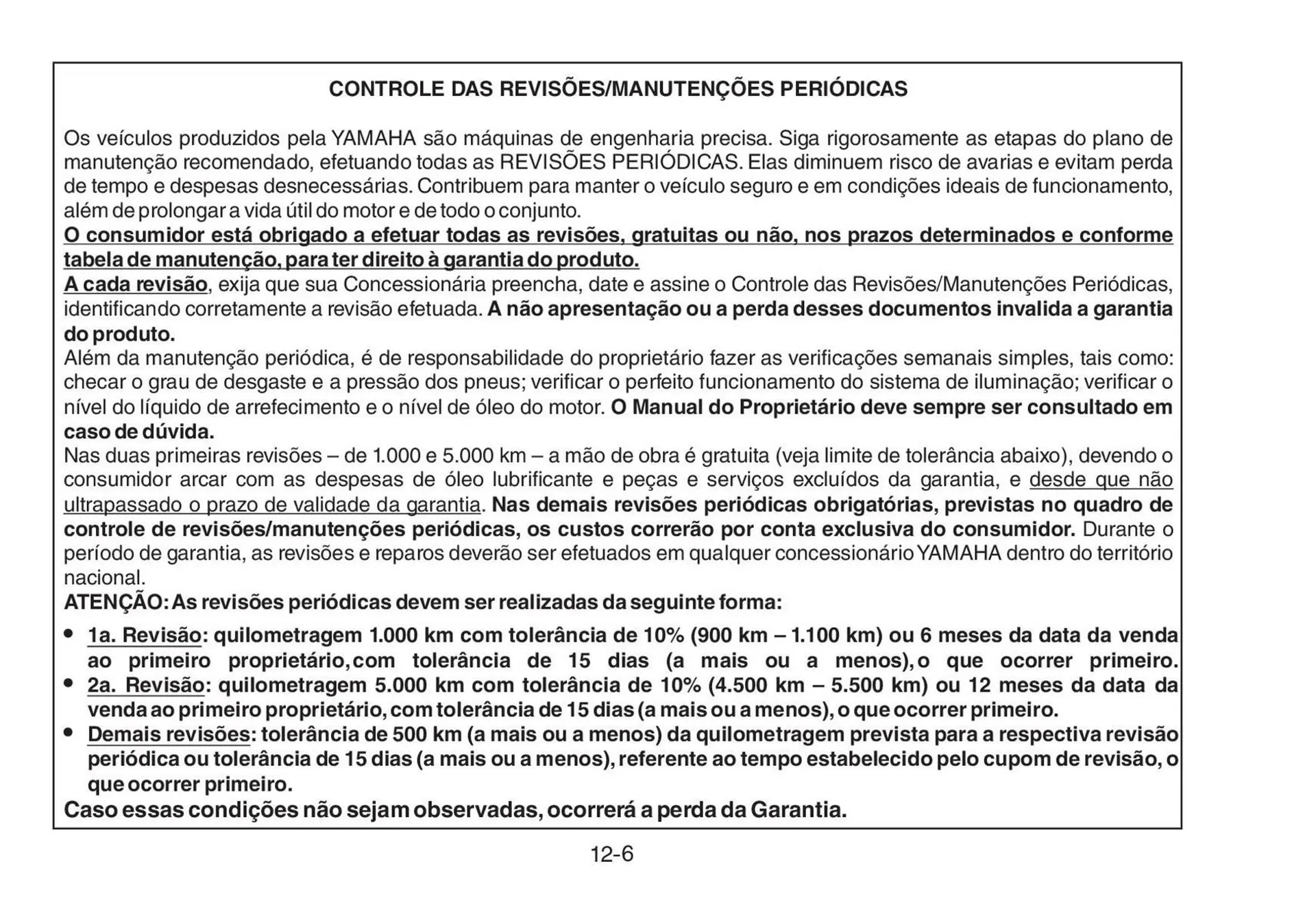 Encarte de Catálogo Yamaha 12 de junho até 31 de dezembro 2025 - Pagina 112