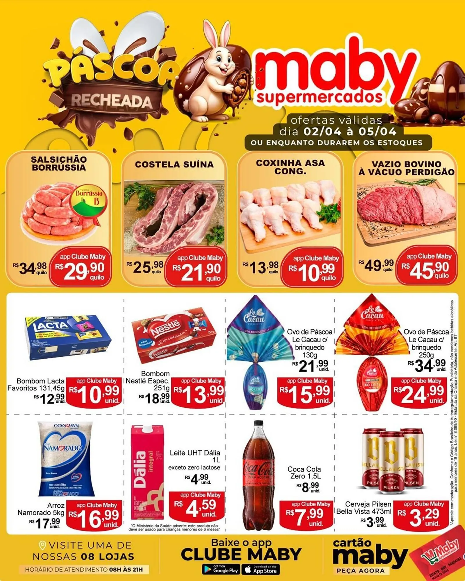 Encarte de Catálogo Maby Supermercados 4 de abril até 5 de abril 2026 - Pagina 1