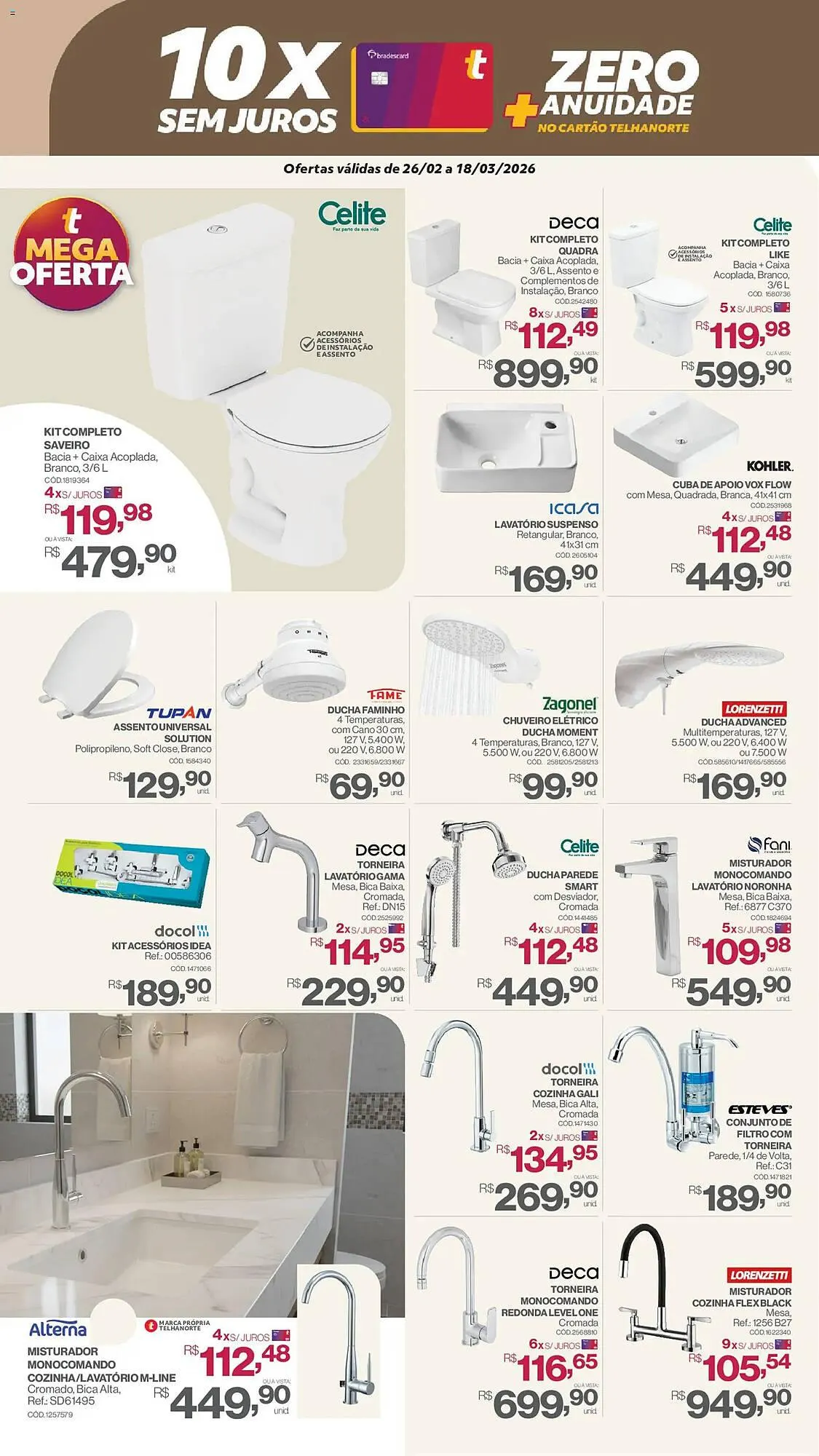 Encarte de Catálogo Telhanorte 26 de fevereiro até 18 de março 2026 - Pagina 3