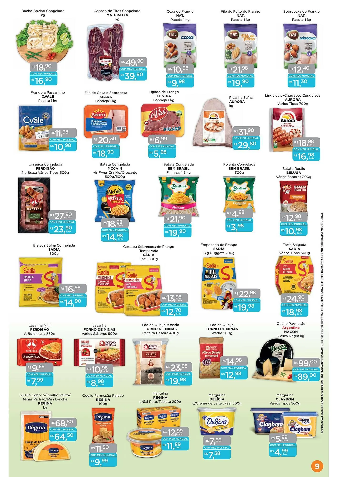 Encarte de Encarte Supermercados Mundial 2 de janeiro até 15 de janeiro 2026 - Pagina 9