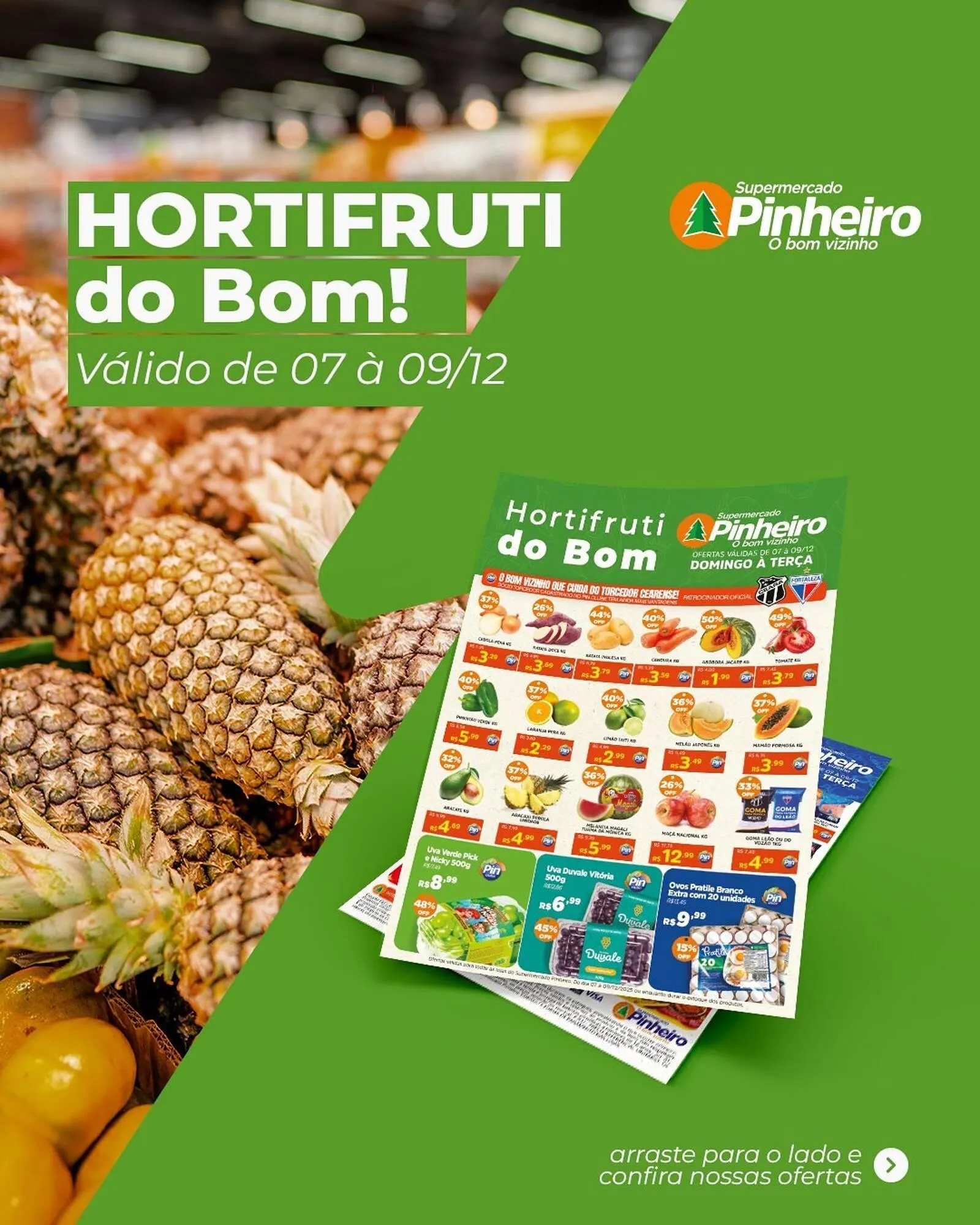 Encarte de Encarte Pinheiro Supermercado 7 de dezembro até 9 de dezembro 2025 - Pagina 1
