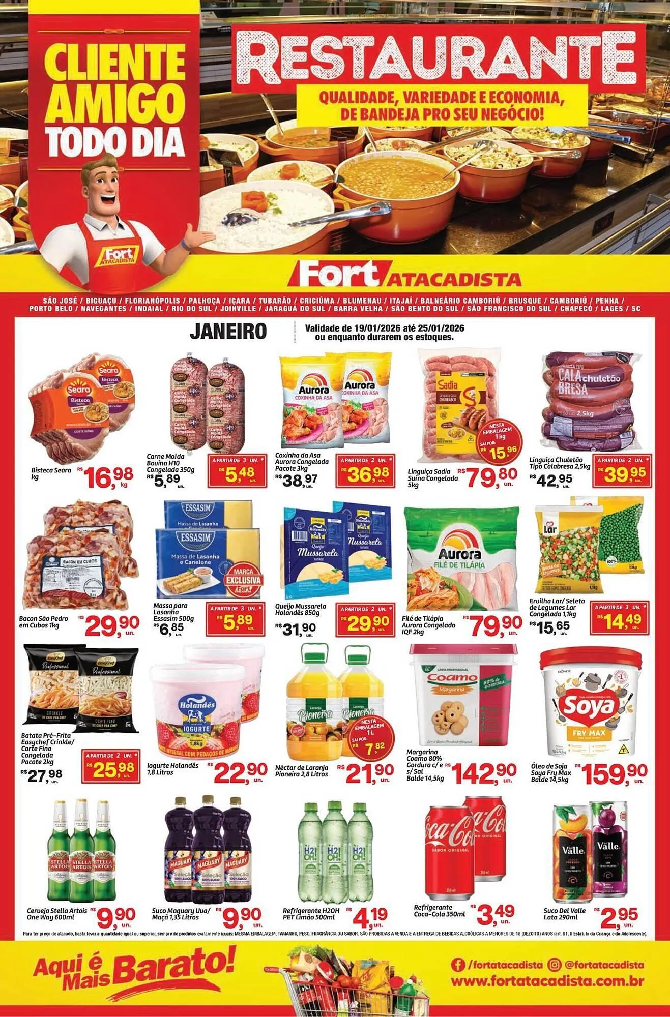 Encarte de Tabloide Fort Atacadista 19 de janeiro até 25 de janeiro 2026 - Pagina 1