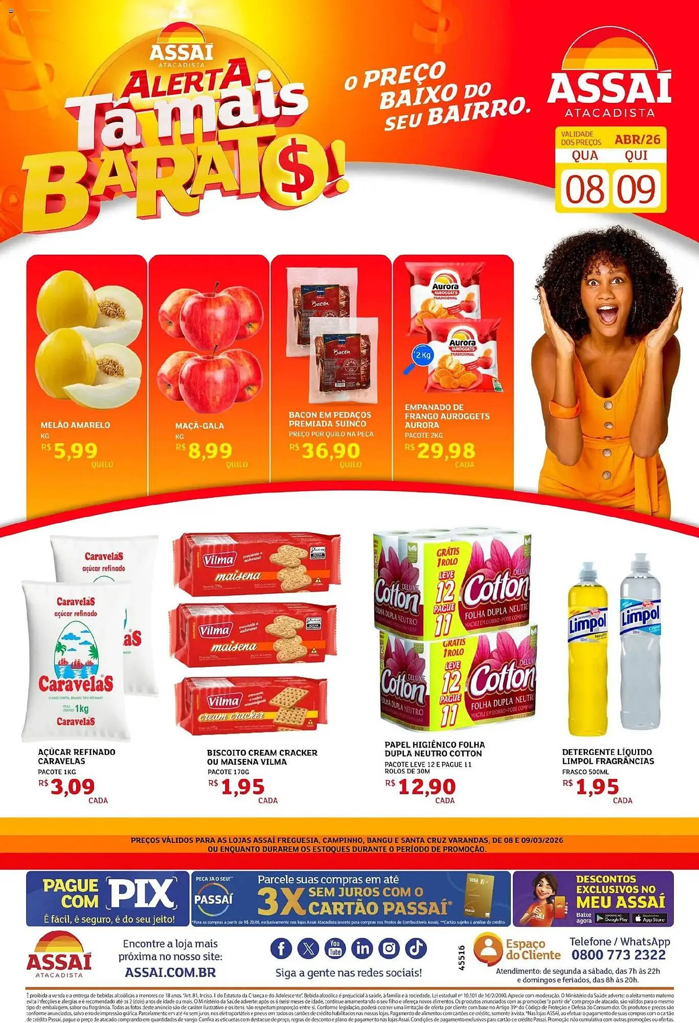Encarte de Encarte Assaí Atacadista 8 de abril até 9 de abril 2026 - Pagina 1