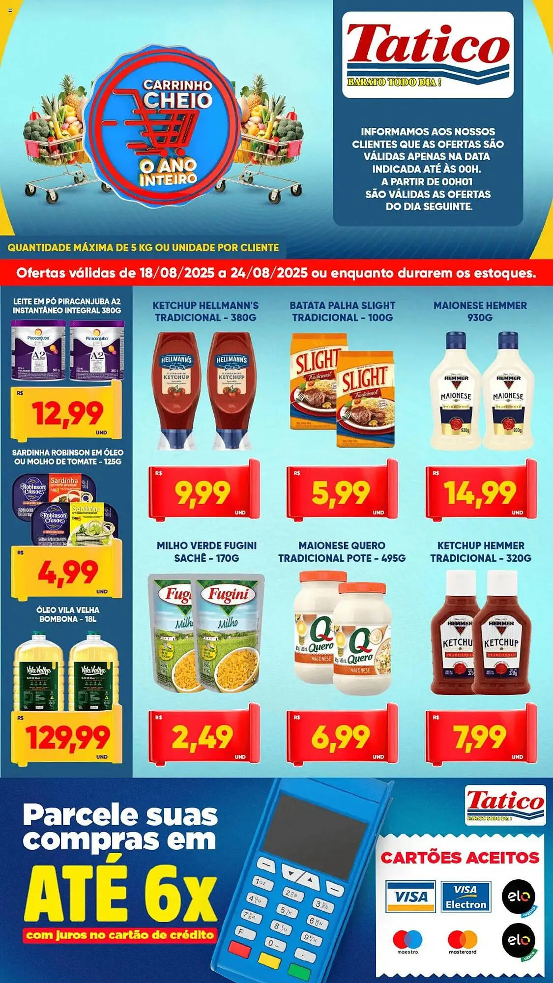 Encarte de Catálogo Tatico 18 de agosto até 24 de agosto 2025 - Pagina 3