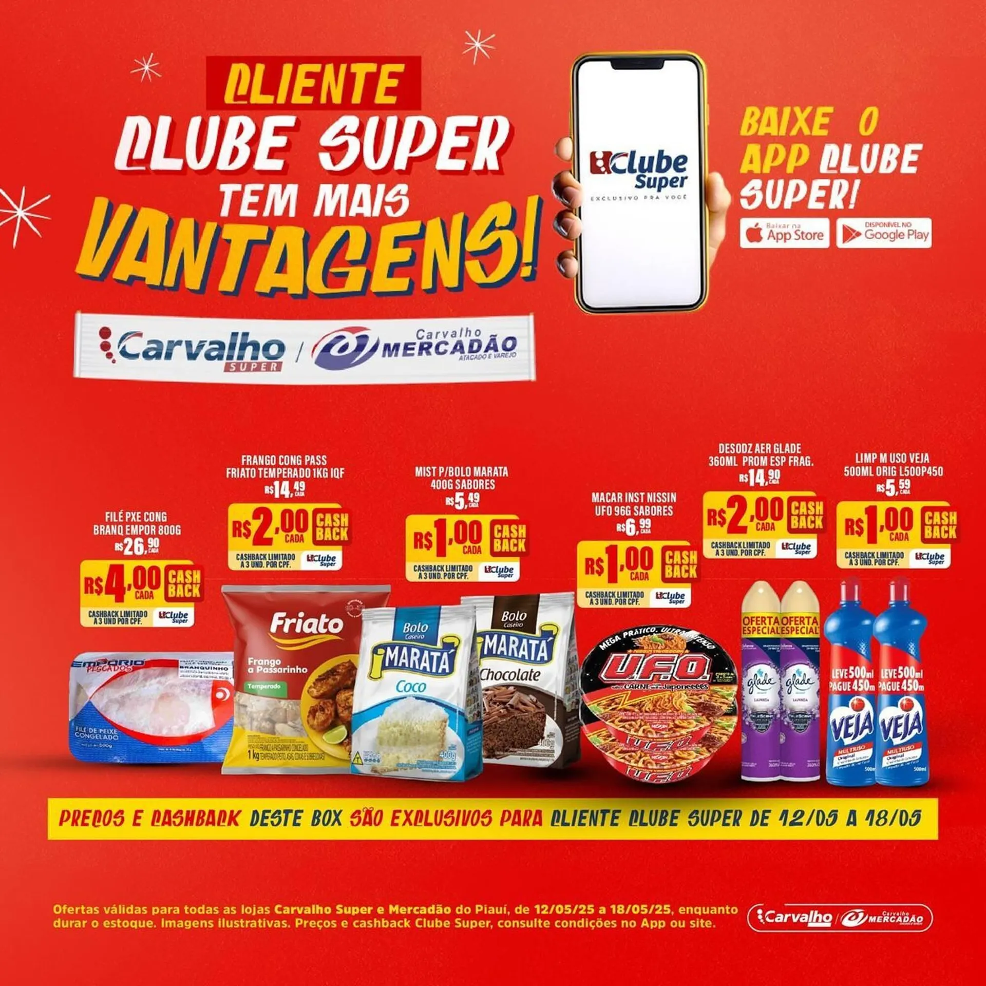 Encarte de Catálogo Carvalho Supermercado 15 de maio até 18 de maio 2025 - Pagina 2