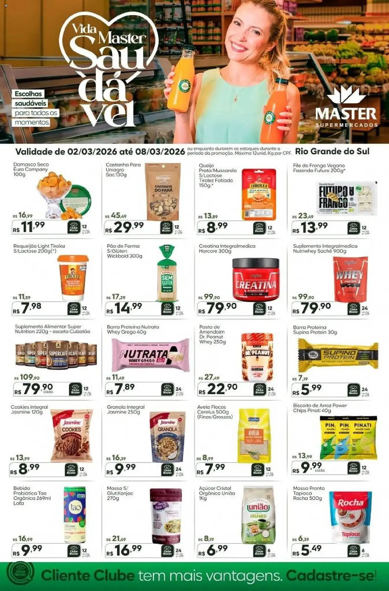 Encarte de Folheto Master Supermercados 2 de março até 8 de março 2026 - Pagina 1
