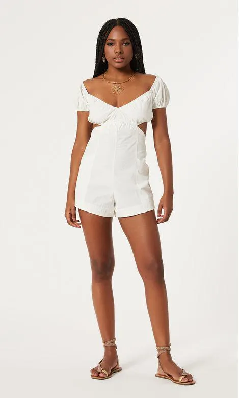 Macaquinho Manga Curta - Off