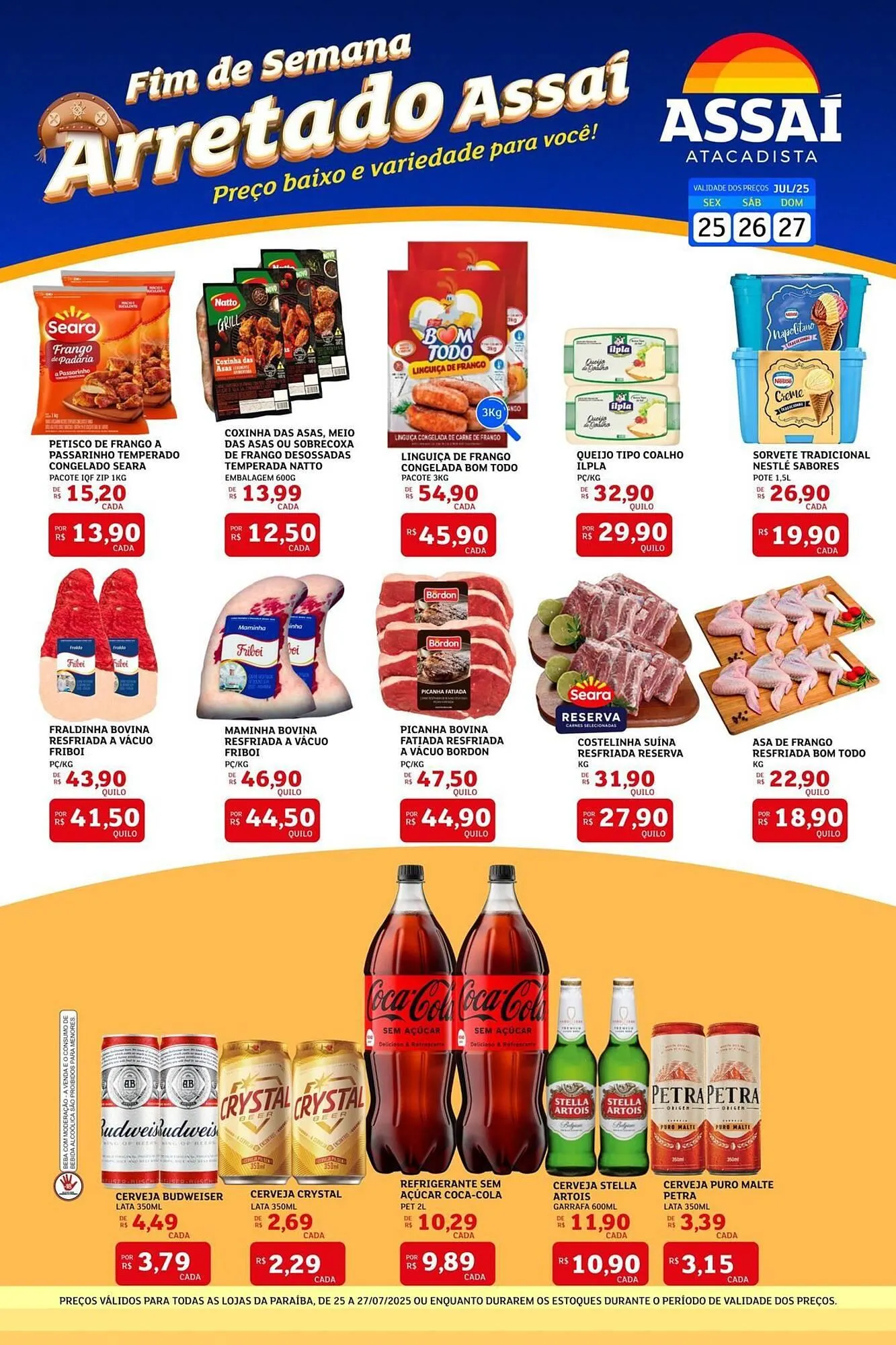 Encarte de Catálogo Assaí Atacadista 25 de julho até 27 de julho 2025 - Pagina 1