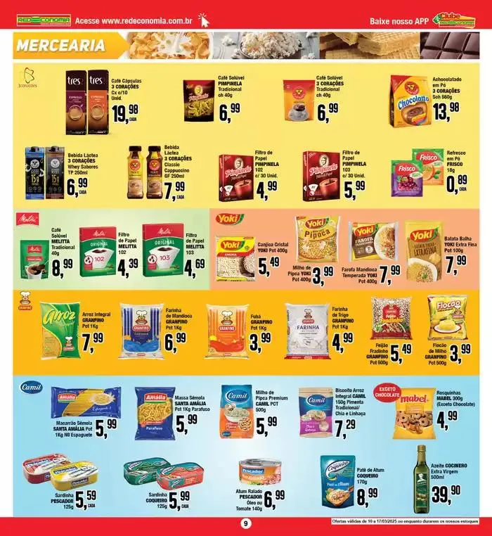Encarte de Ofertas Rede Economia 10 de março até 17 de março 2025 - Pagina 12