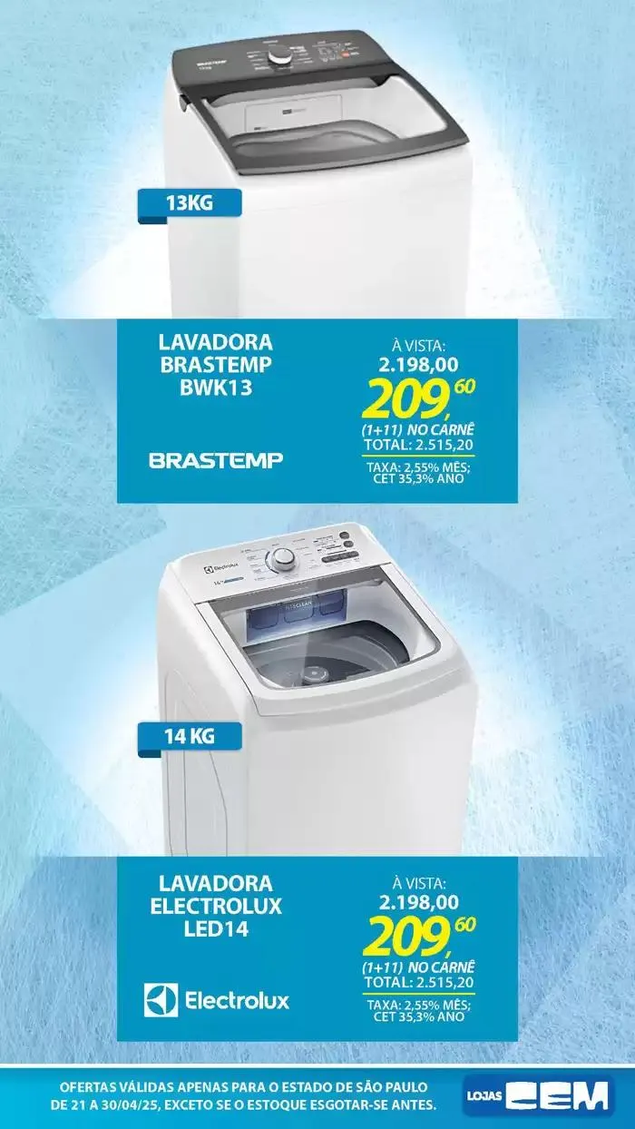 Encarte de Encarte Lojas Cem 18 de abril até 30 de abril 2025 - Pagina 26