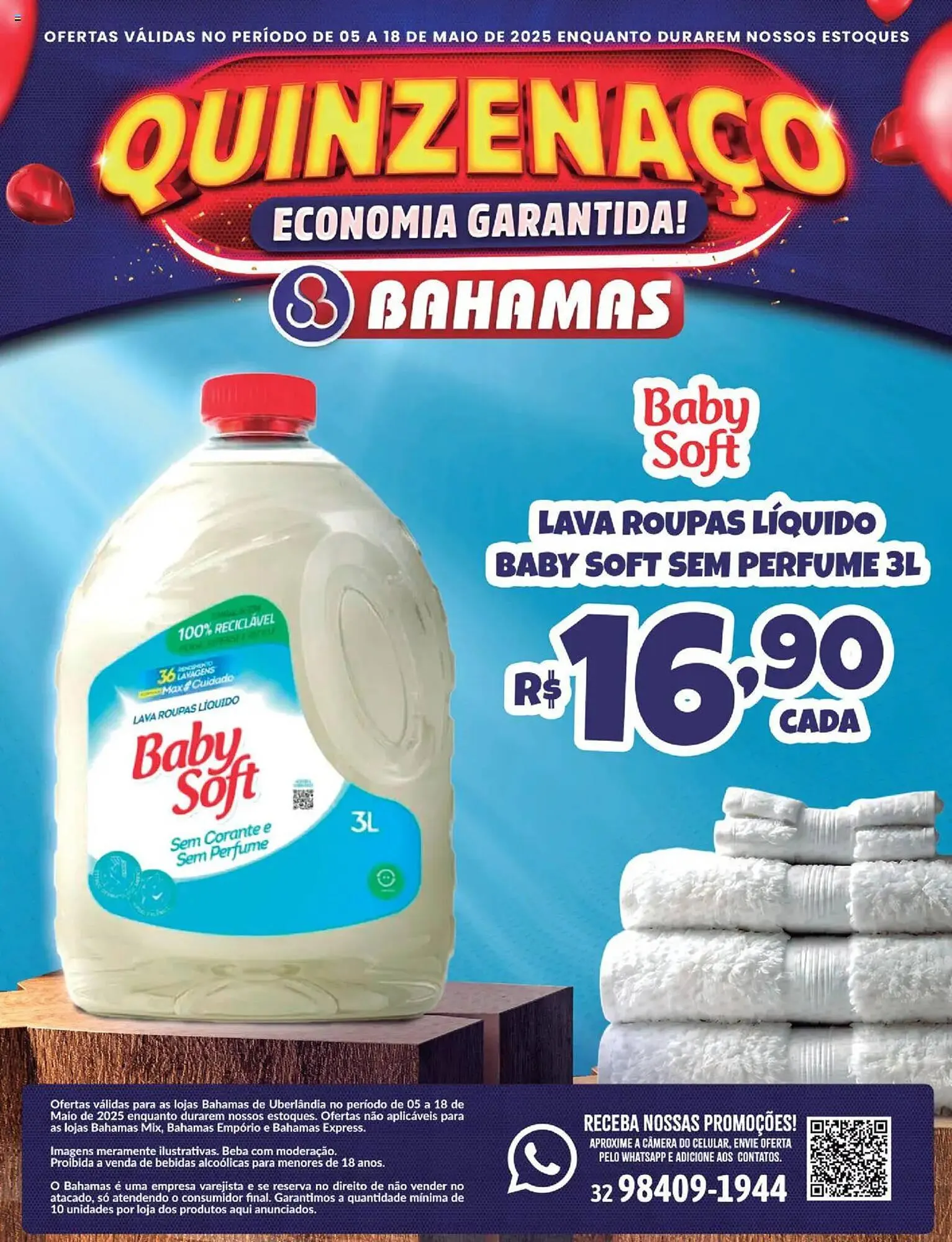 Encarte de Catálogo Bahamas Supermercados 5 de maio até 18 de maio 2025 - Pagina 1