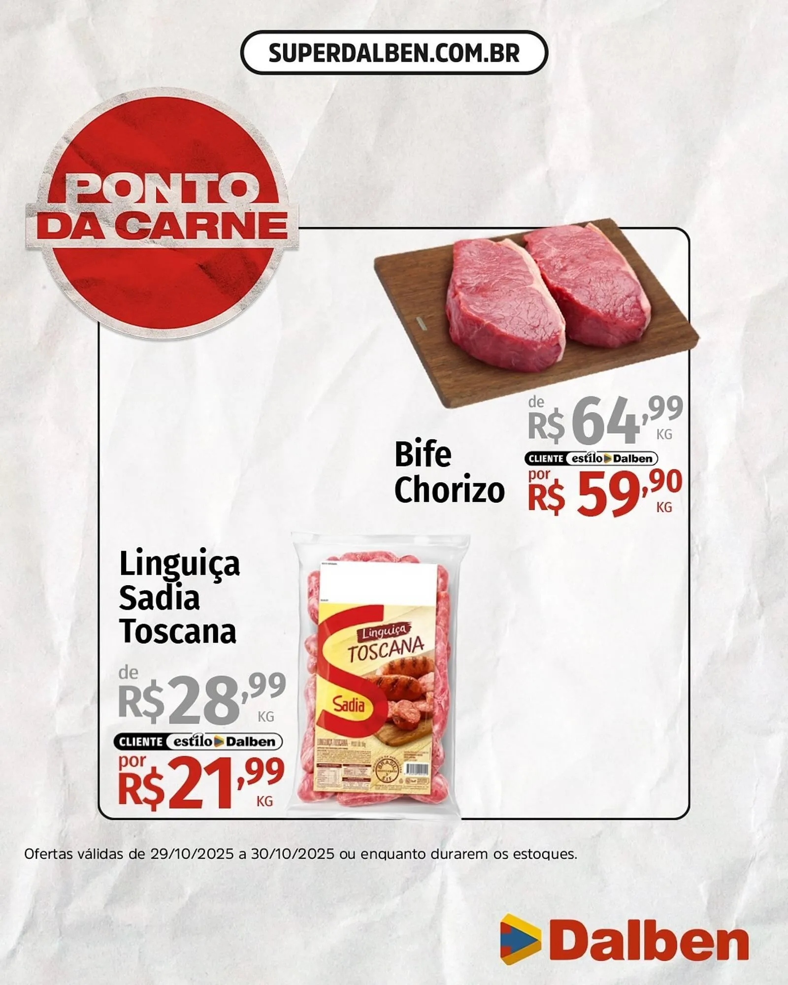 Encarte de Catálogo Supermercado Dalben 29 de outubro até 30 de outubro 2025 - Pagina 2