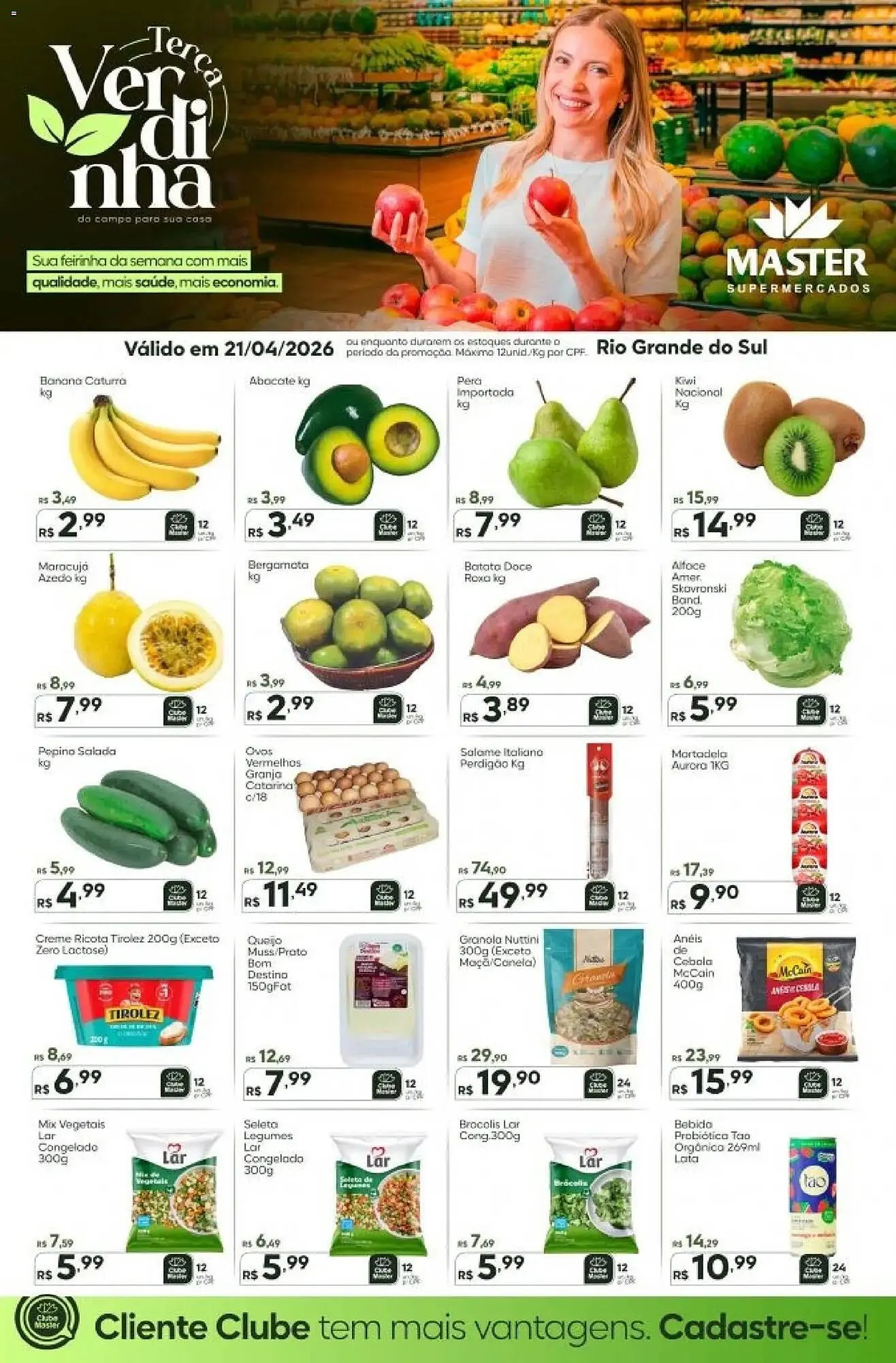 Encarte de Folheto Master Supermercados 21 de abril até 21 de abril 2026 - Pagina 1