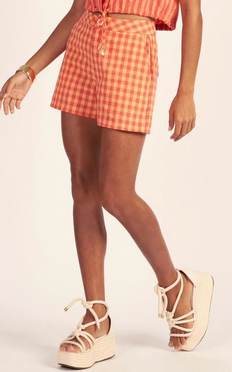 Shorts Feminino - VICHY CORAL