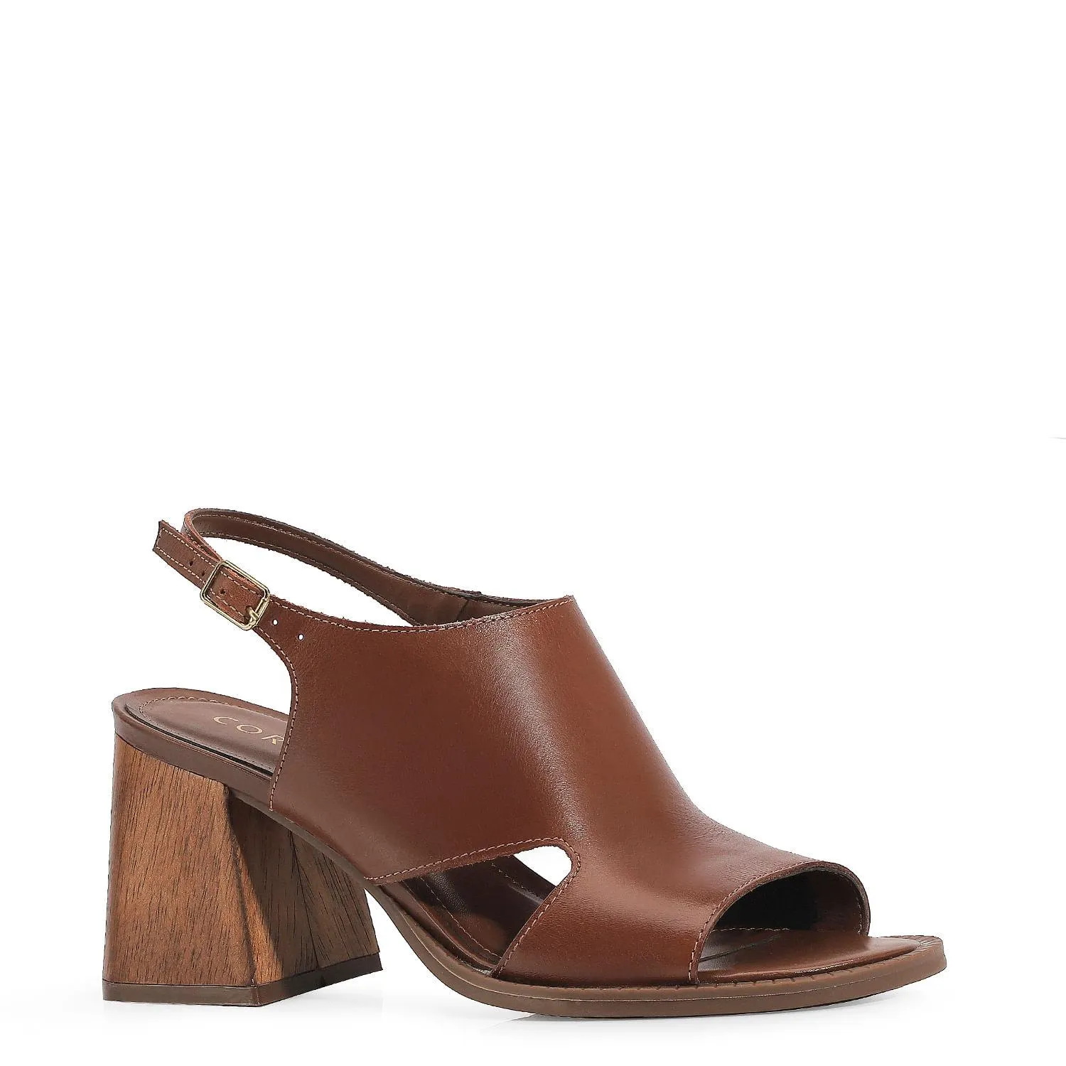 Sandália Couro Marrom