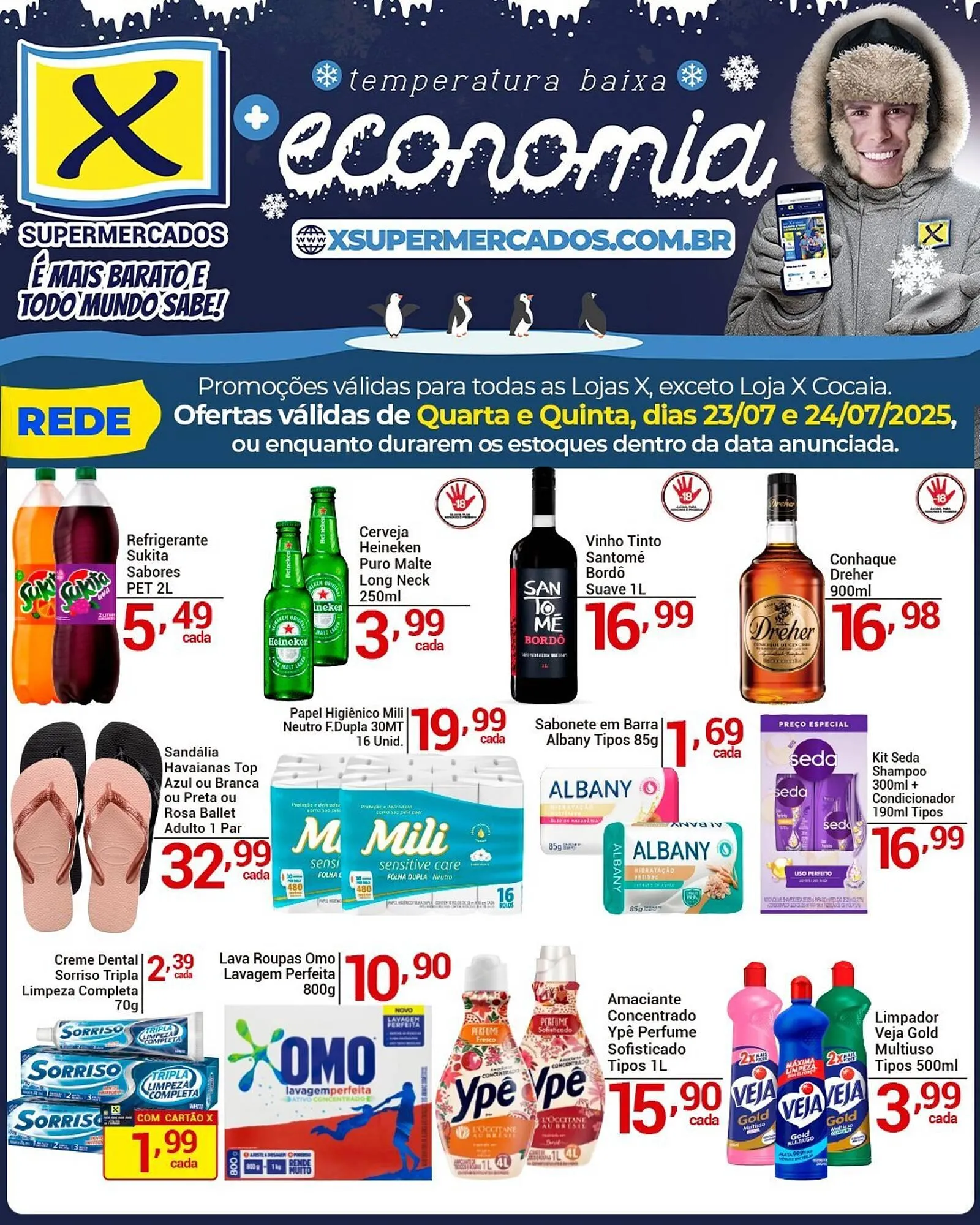 Encarte de Catálogo X Supermercados 23 de julho até 24 de julho 2025 - Pagina 2