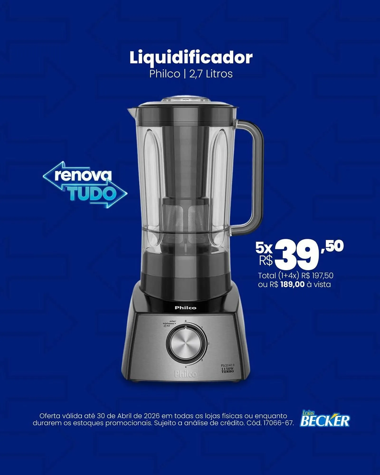 Encarte de Folheto Lojas Becker 16 de abril até 30 de abril 2026 - Pagina 1