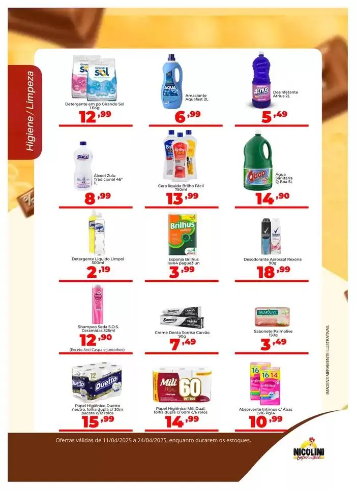 Encarte de Ofertas Super Nicolini 15 de abril até 24 de abril 2025 - Pagina 7