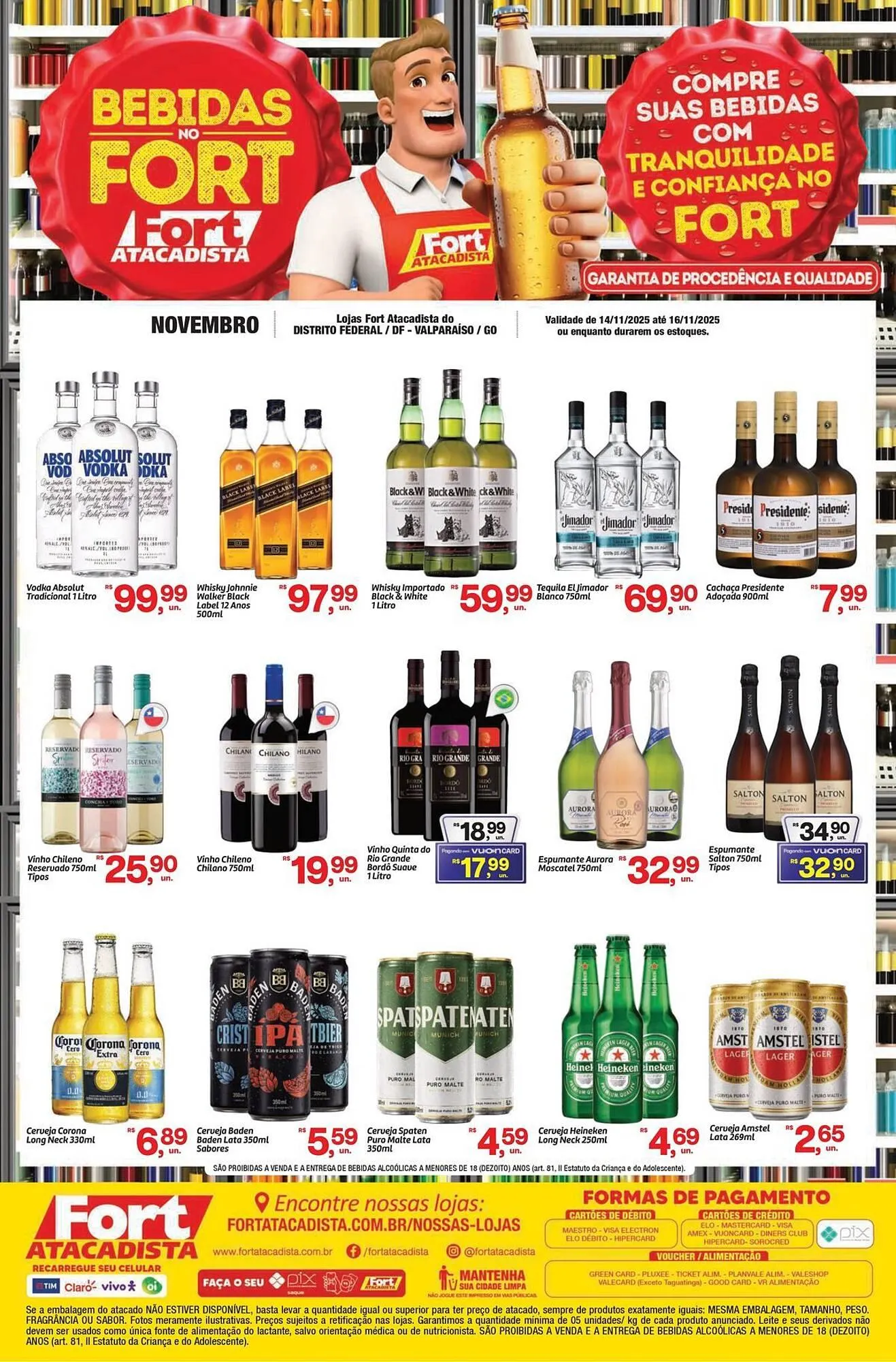 Encarte de Tabloide Fort Atacadista 14 de novembro até 16 de novembro 2025 - Pagina 1