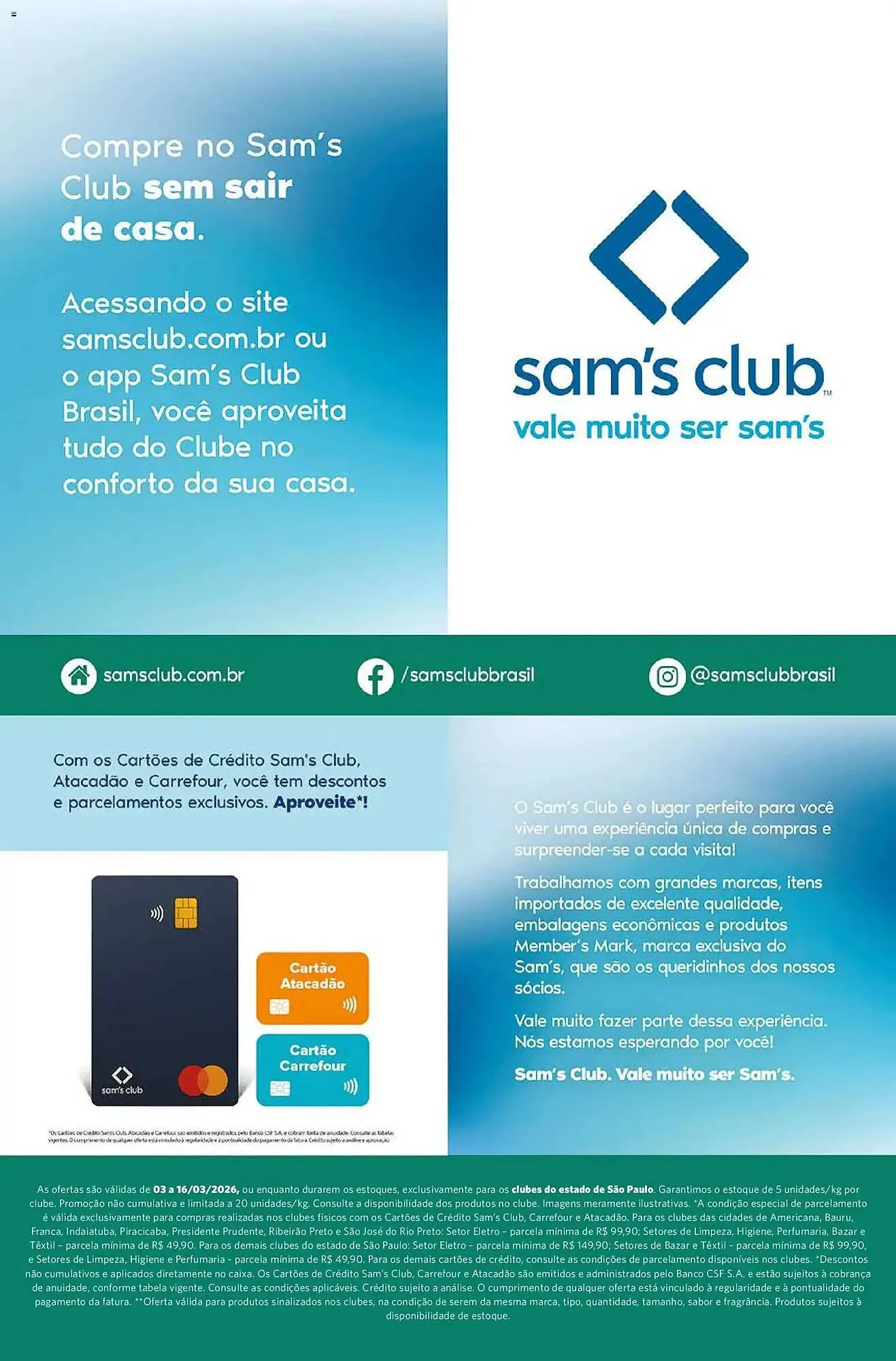 Encarte de Folheto Sam's Club 3 de março até 16 de março 2026 - Pagina 17
