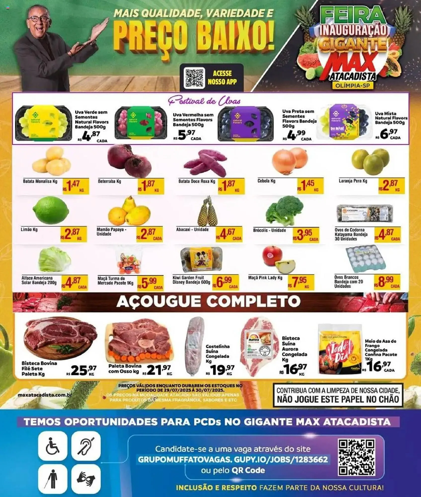 Encarte de Catálogo Max Atacadista 29 de julho até 31 de julho 2025 - Pagina 1