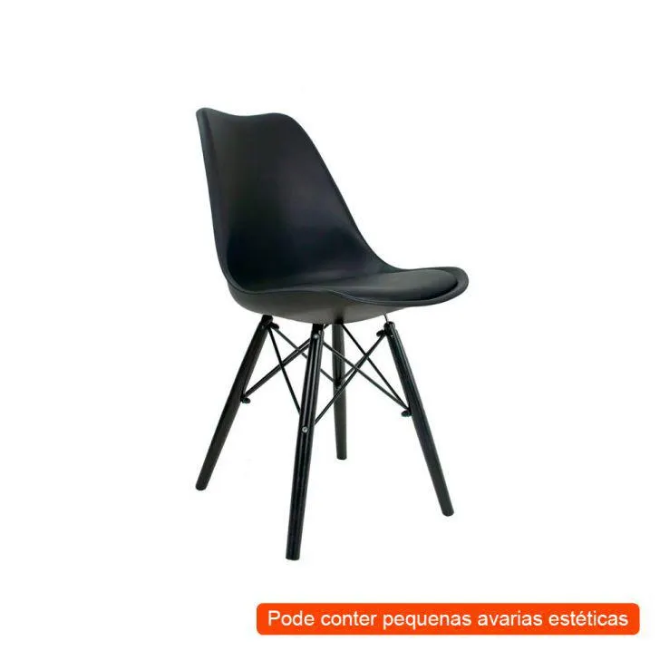 [OUTLET] Cadeira de Cozinha Saar Preta