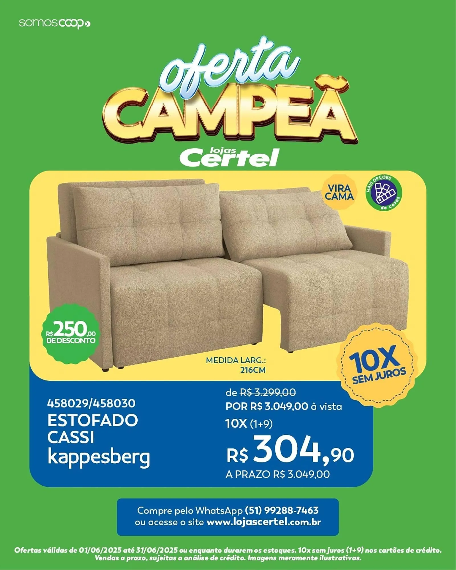 Encarte de Catálogo Lojas Certel 6 de junho até 30 de junho 2025 - Pagina 2