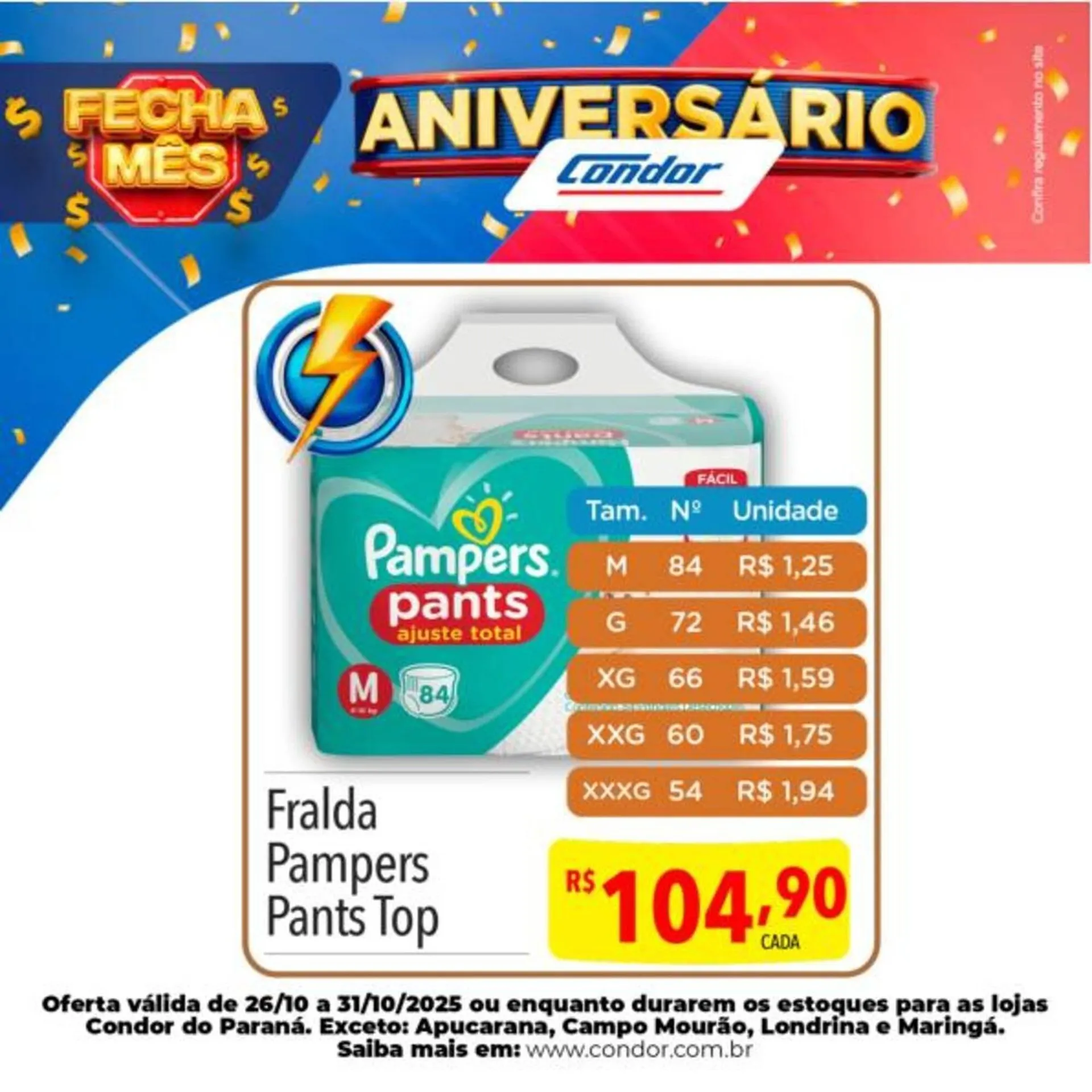 Encarte de Catálogo Supermercados Condor 28 de outubro até 31 de outubro 2025 - Pagina 7