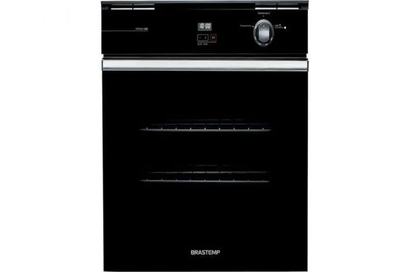 Forno a Gás de Embutir Brastemp 78 Litros Preto 220V BOA84AERNA